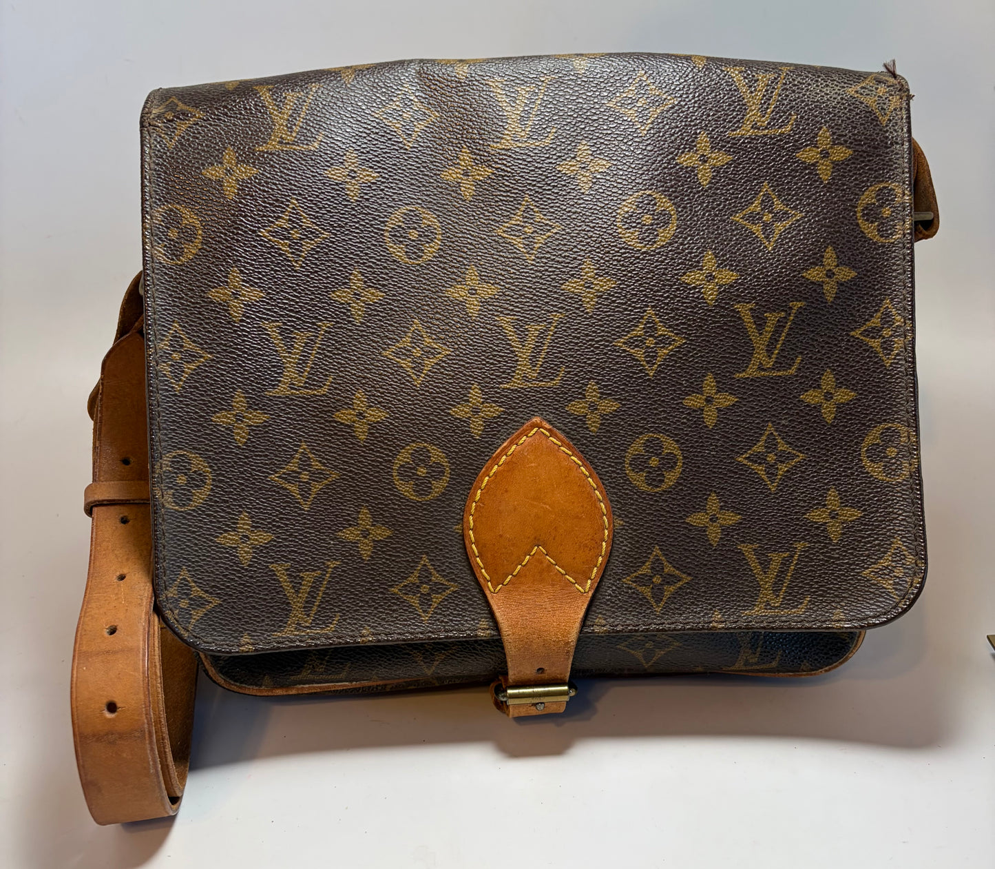 Louis Vuitton Cartouchière GM Monogram Crossbody, Made in France June 1989