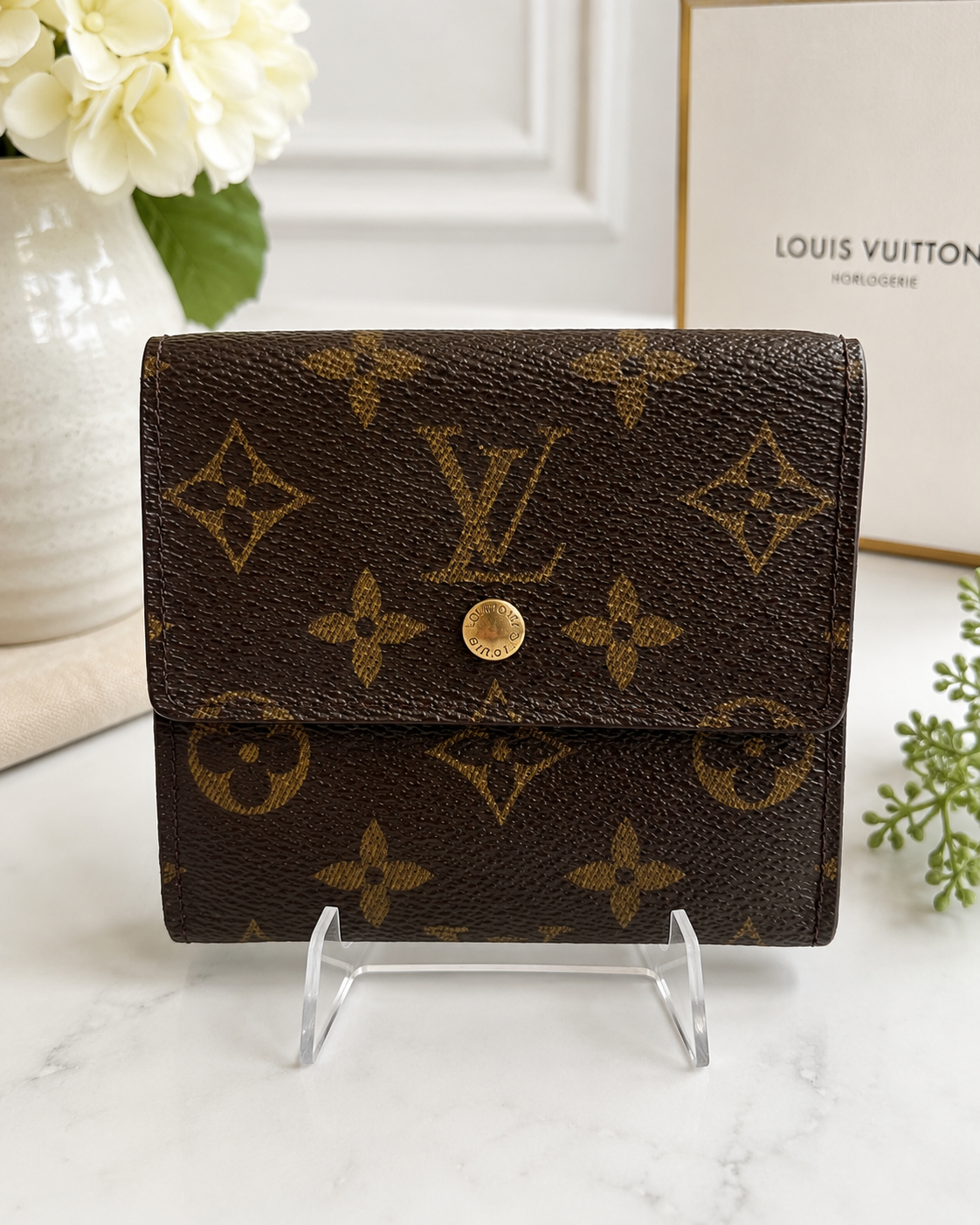 Louis Vuitton Elise Monogram Trifold Wallet