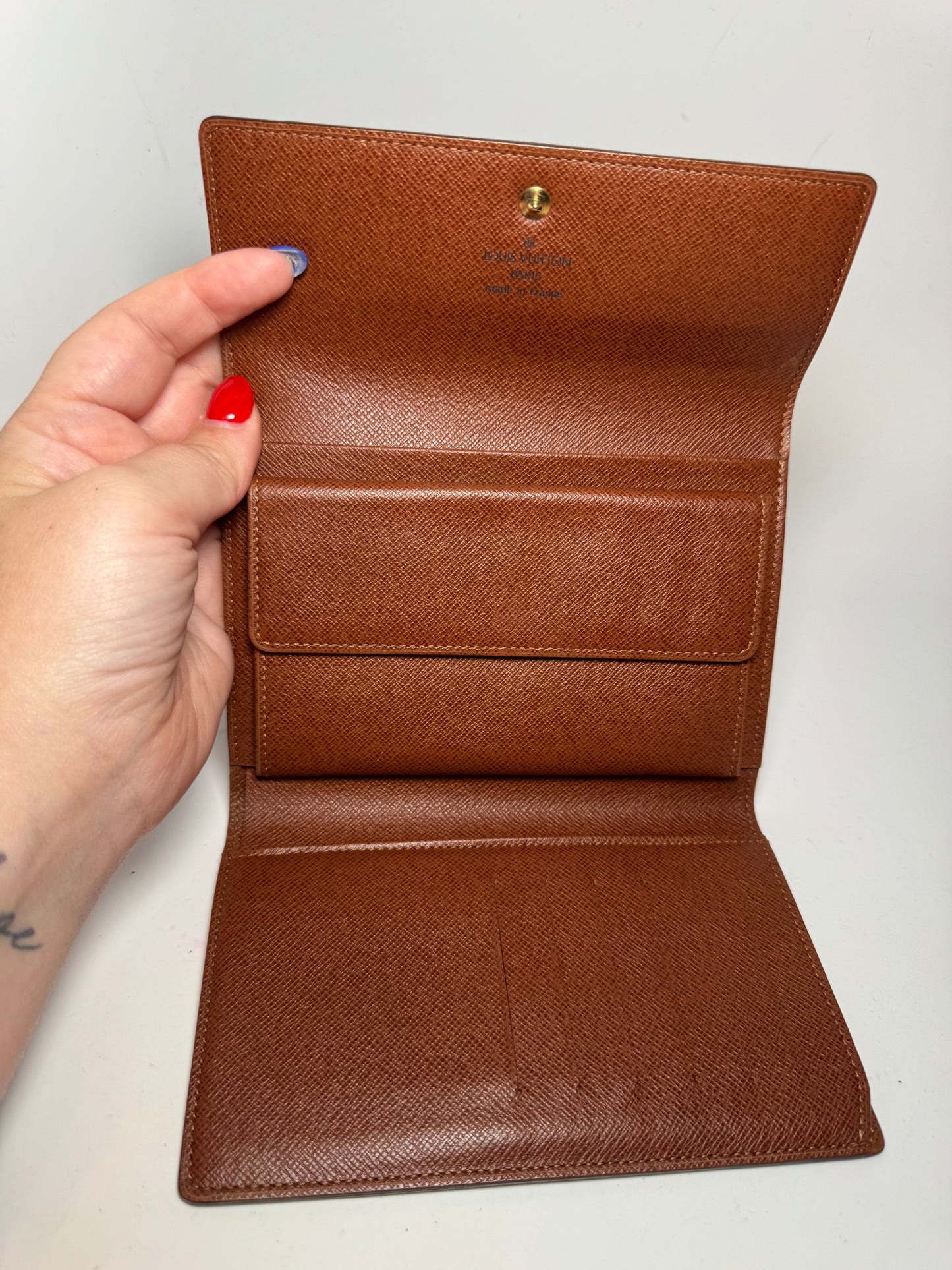 Louis Vuitton Monogram Porte Tresor Etui Papiers Wallet April 2000 in France