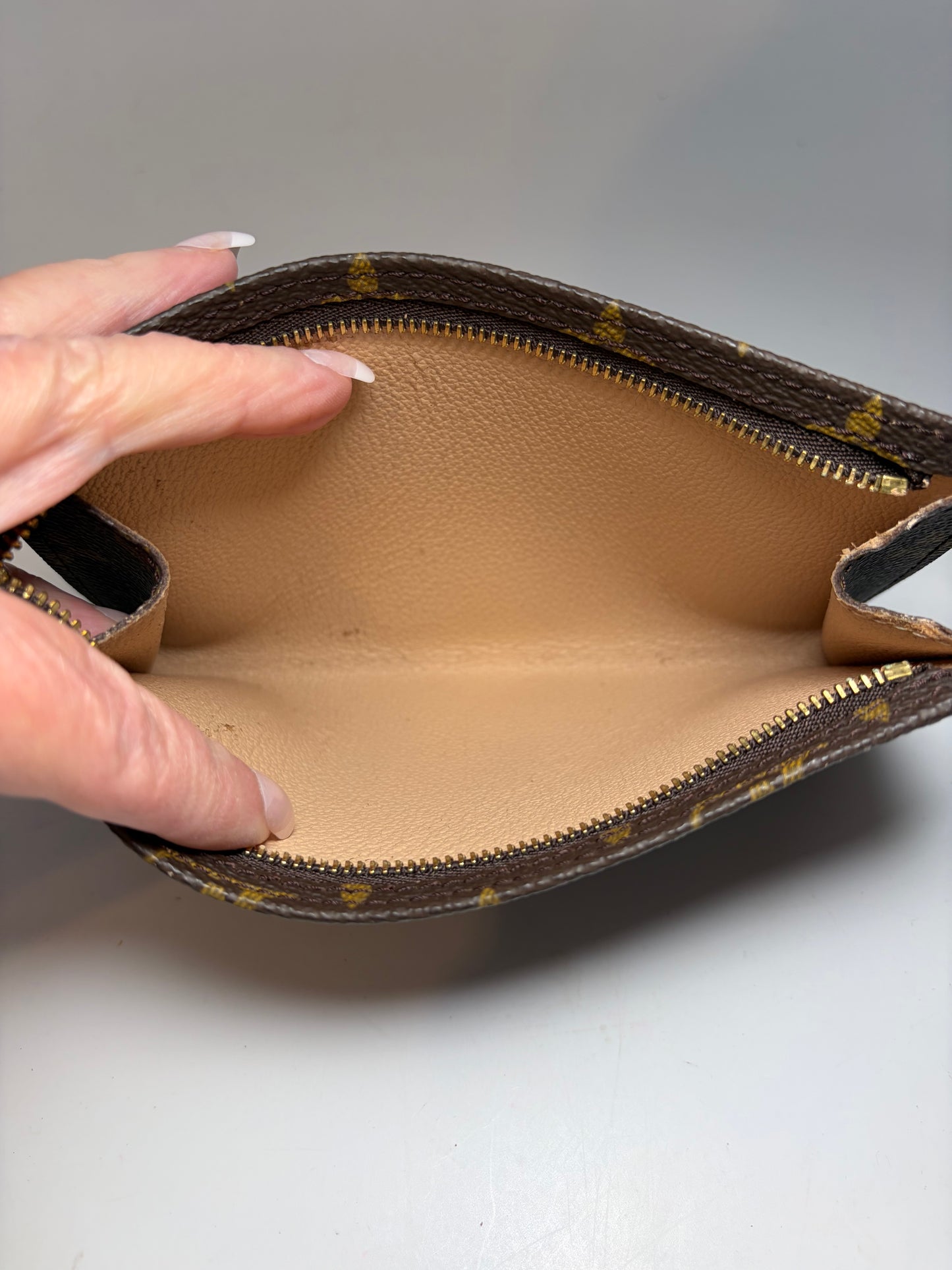 Louis Vuitton Bucket PM Monogram Toiletry Pouch, Made in France June 1999
