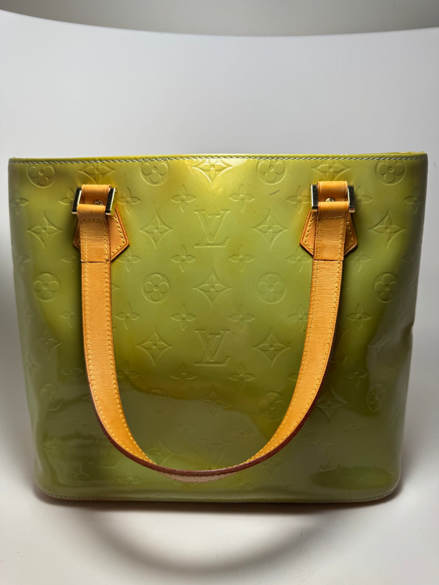 Louis Vuitton Houston Tote Vernis Green w/Blue Interior
