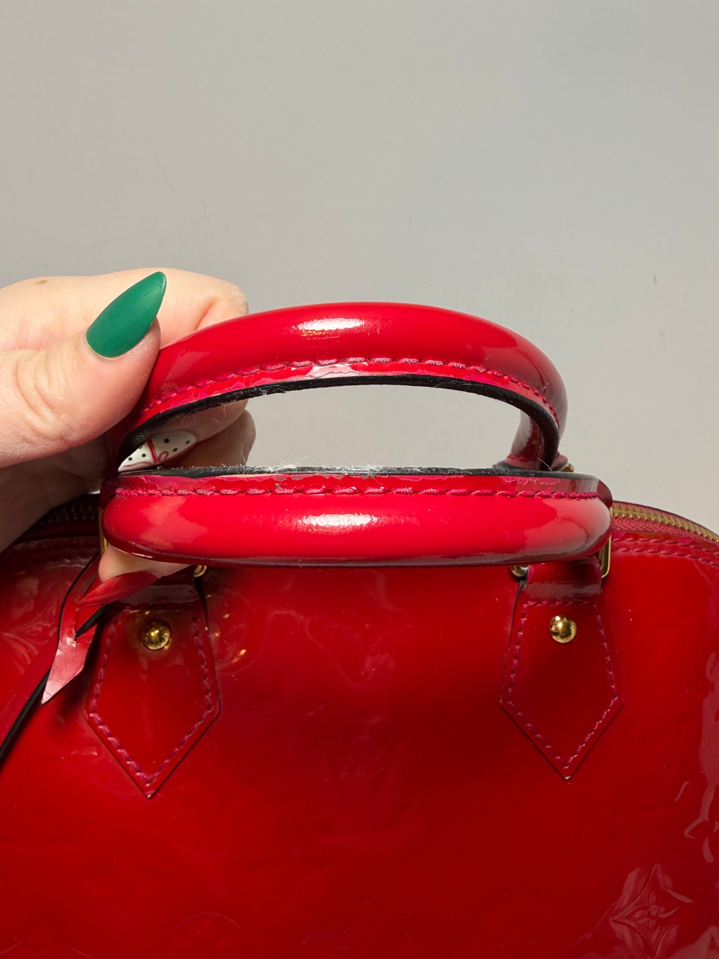 Louis Vuitton Alma PM Vernis Rose 🌹 Red