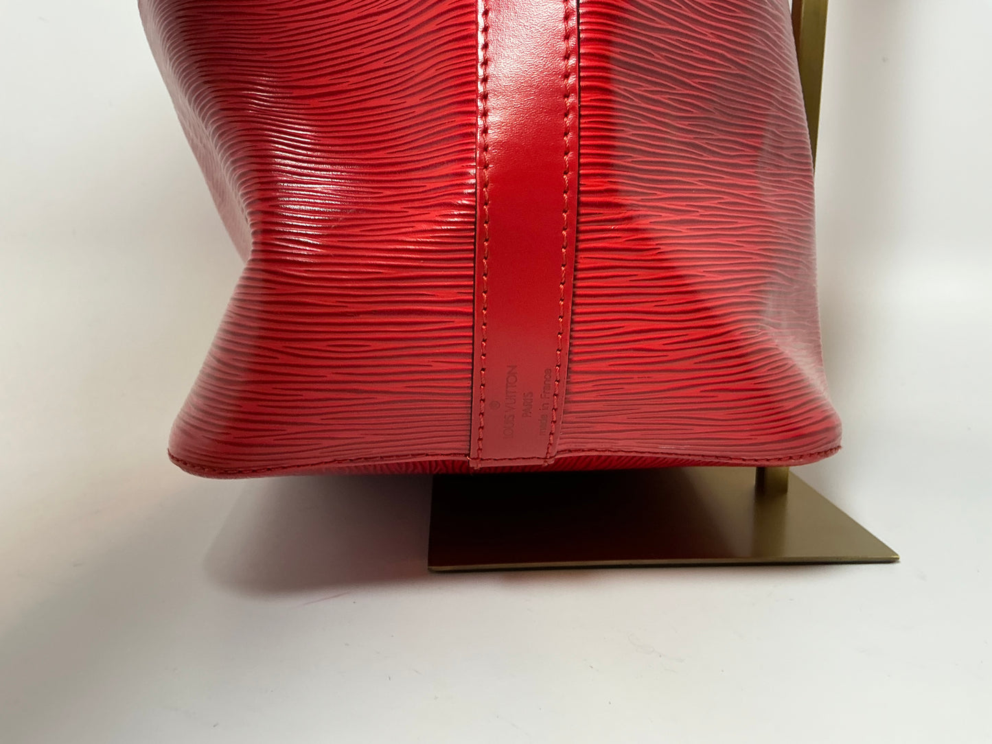 Louis Vuitton Petite Noe Bucket Bag Red Epi Leather