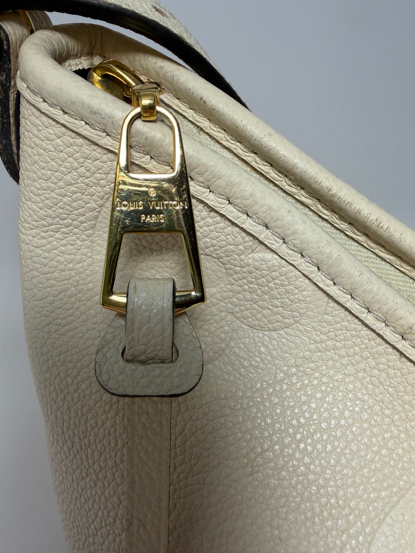 Louis Vuitton Caryall PM Monogram Empriente Leather Shoulder Bag/Crossbody in Cream