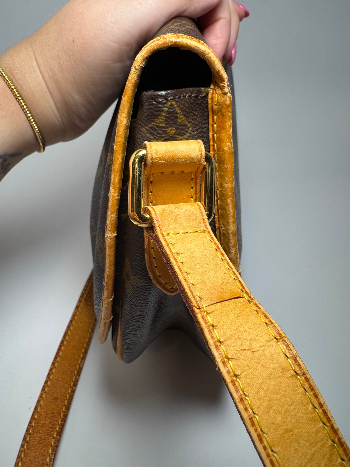 Louis Vuitton Menilmontant PM Monogram Pleated Crossbody