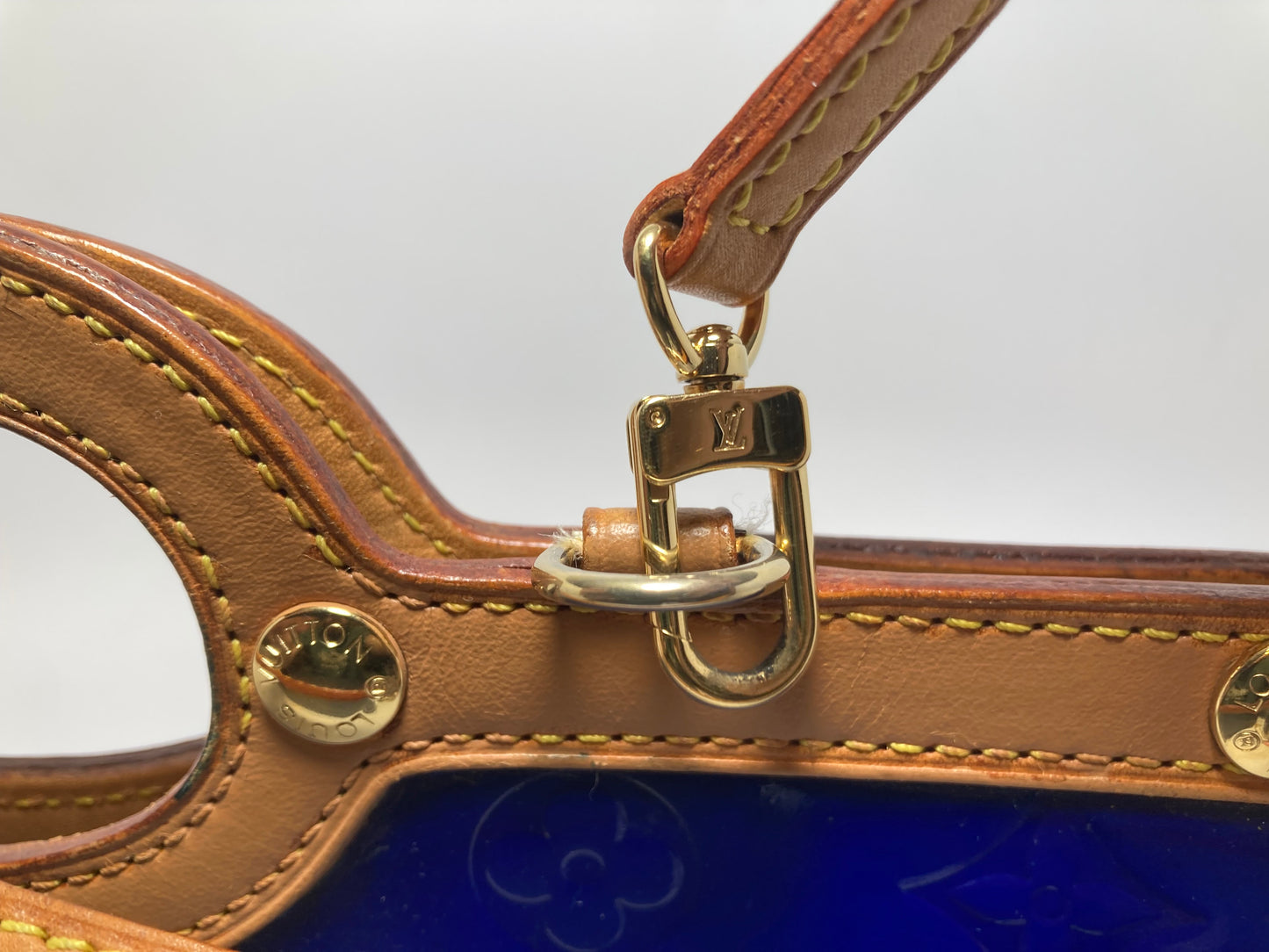 Louis Vuitton Roxbury Drive Cobalt Blue Vernis Leather w/Shoulder Strap