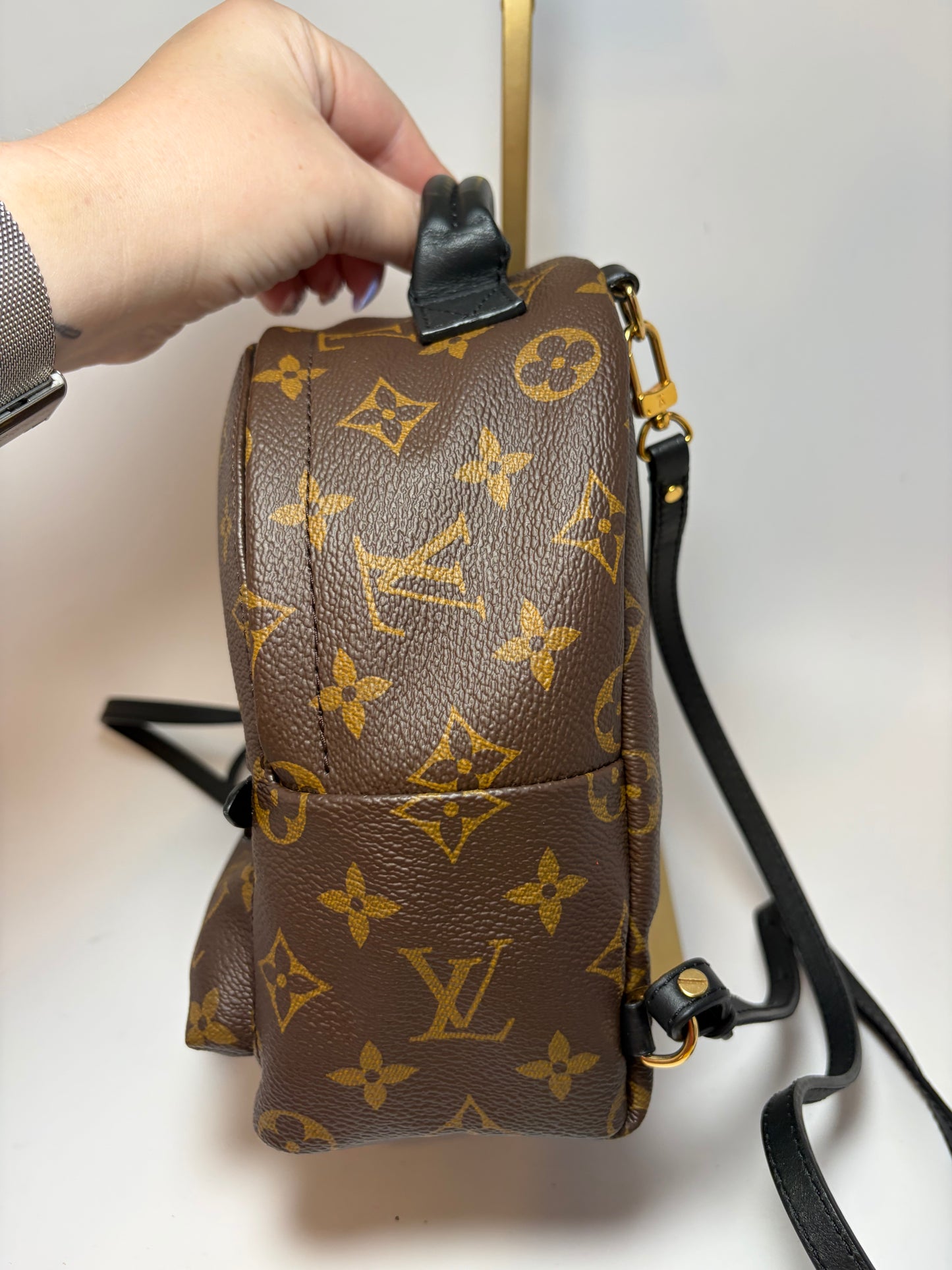 Louis Vuitton Palm Springs Mini Monogram Backpack & Crossbody w/COA