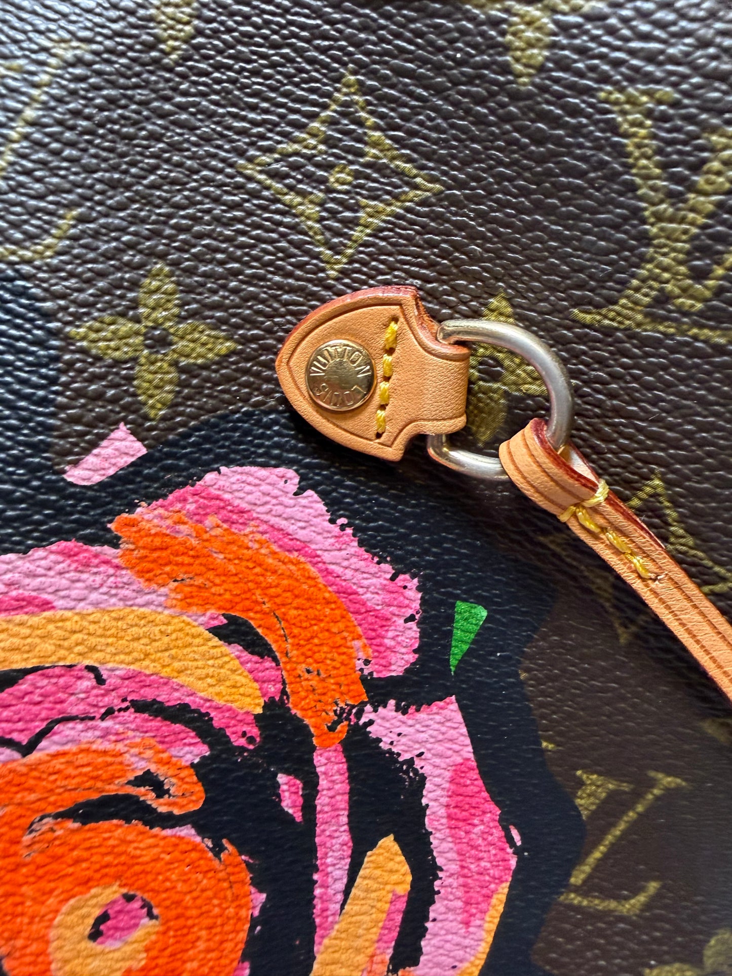 Louis Vuitton Neverfull MM Stephen Sprouse Roses Tote