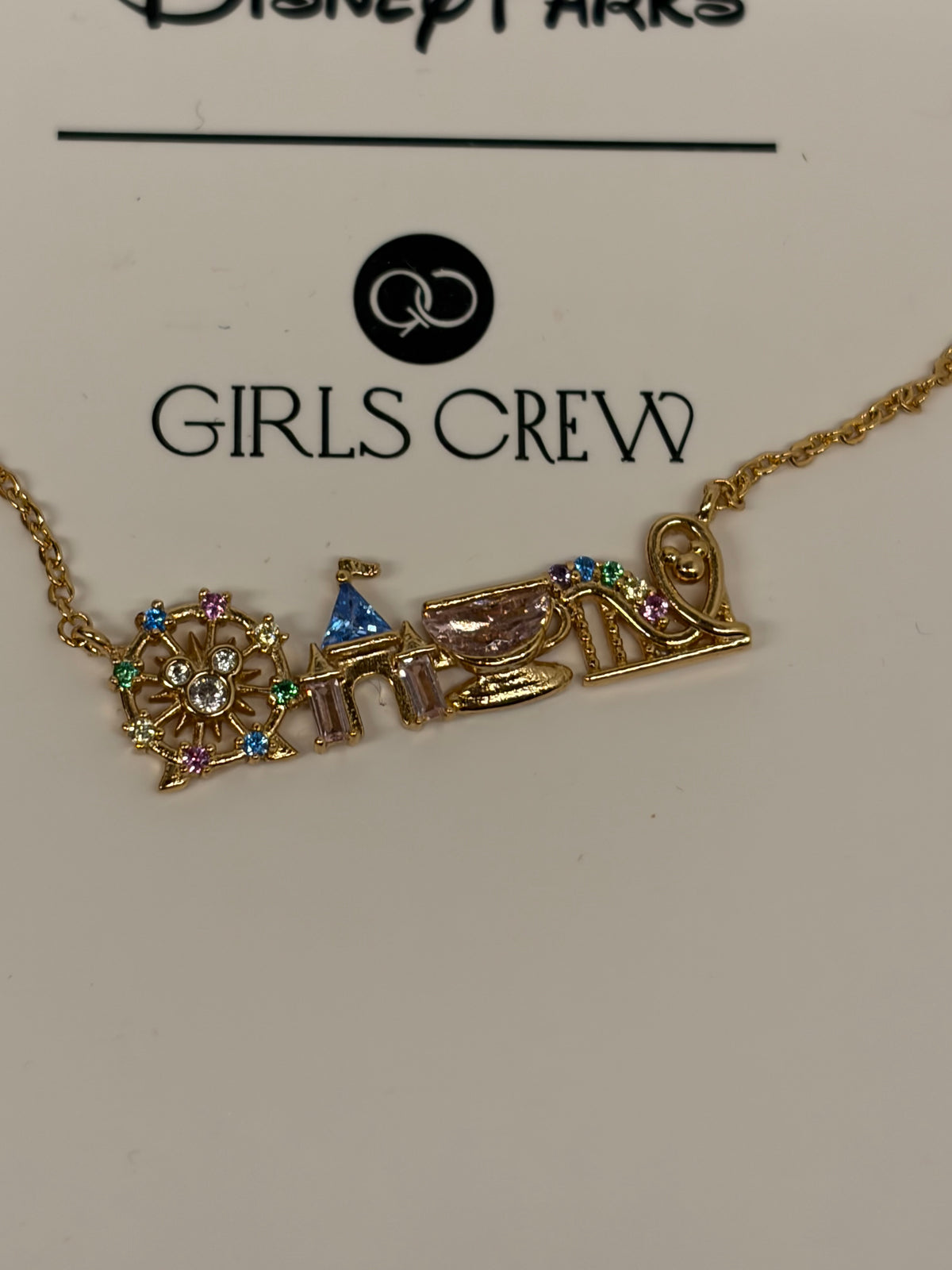 Girls Crew Disney Parks Necklace NWT in packaging