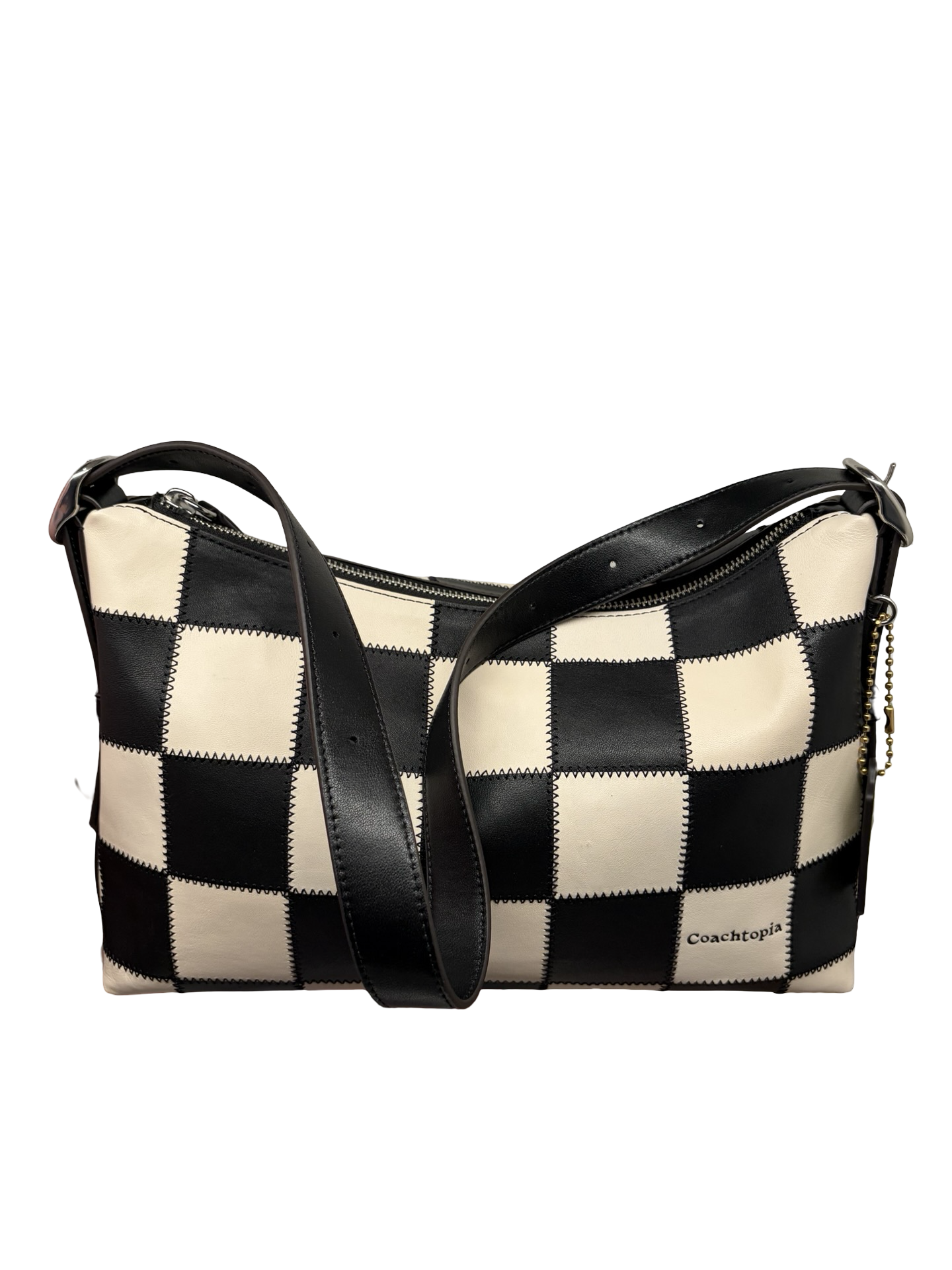 Coachtopia Alter Ergo Black & Cream Checkered (Larger size) Shoulder & Crossbody