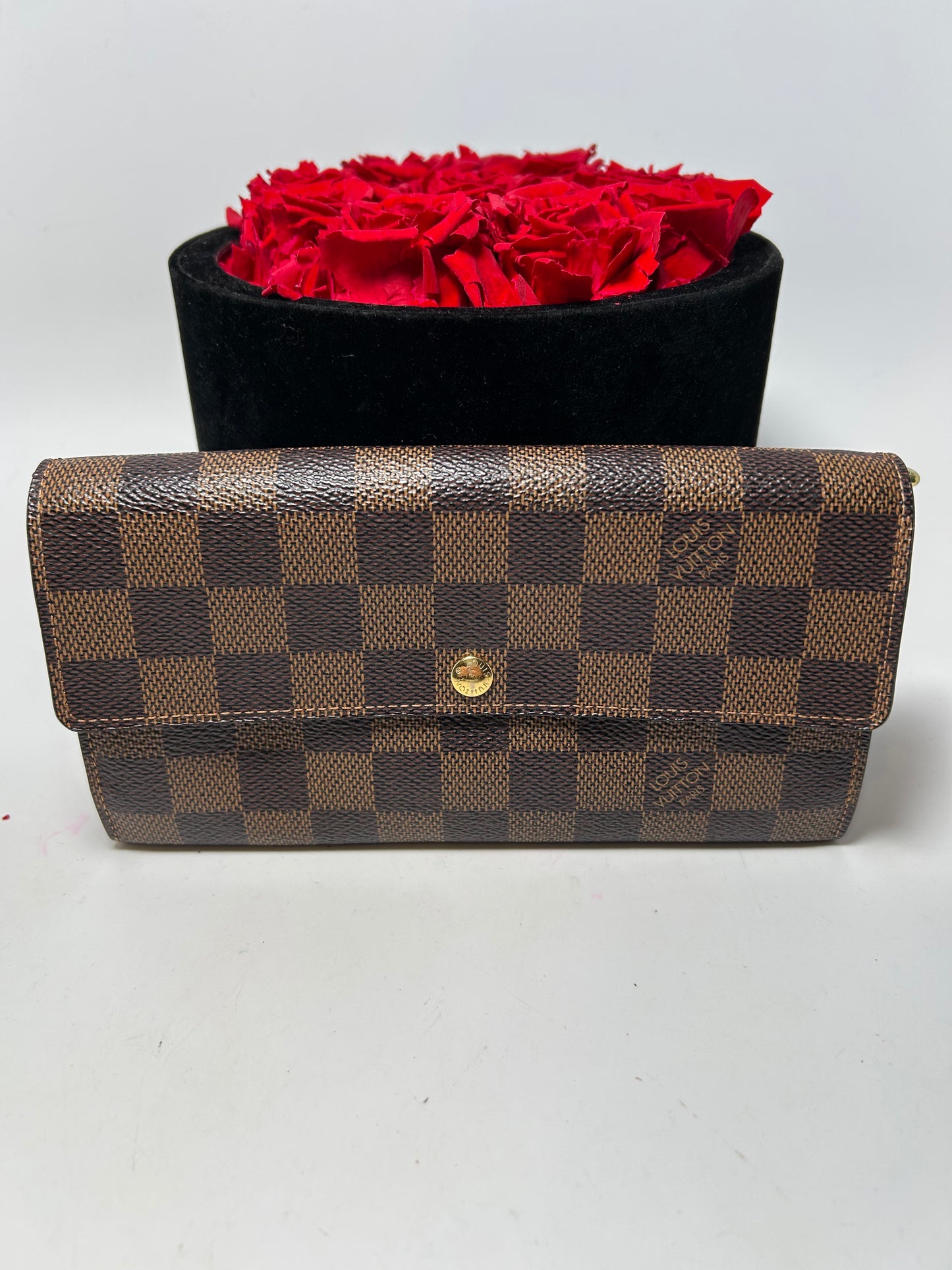 Louis Vuitton Damier Ebene Sarah Wallet