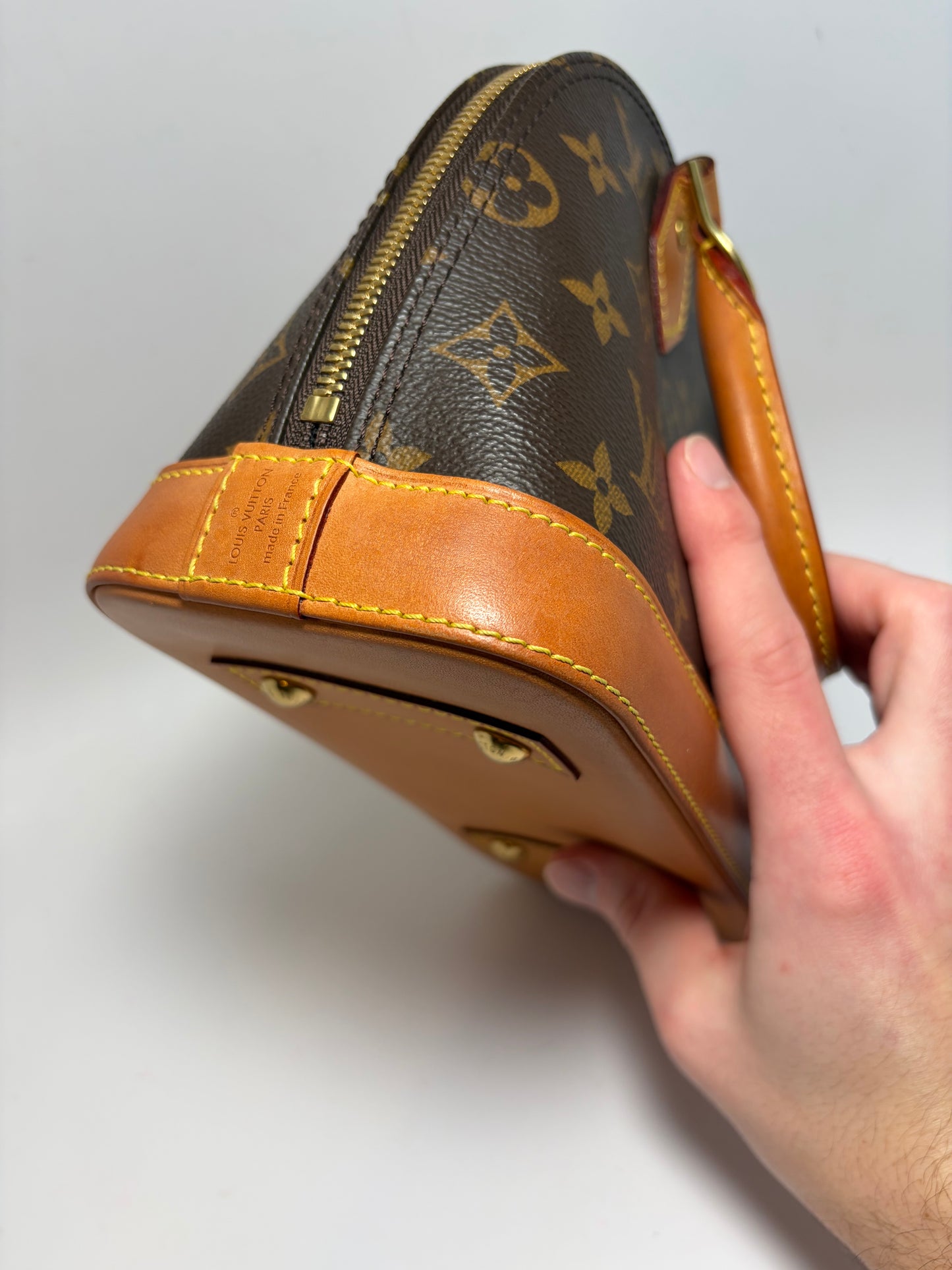 Louis Vuitton Alma BB Monogram with COA & Crossbody Strap