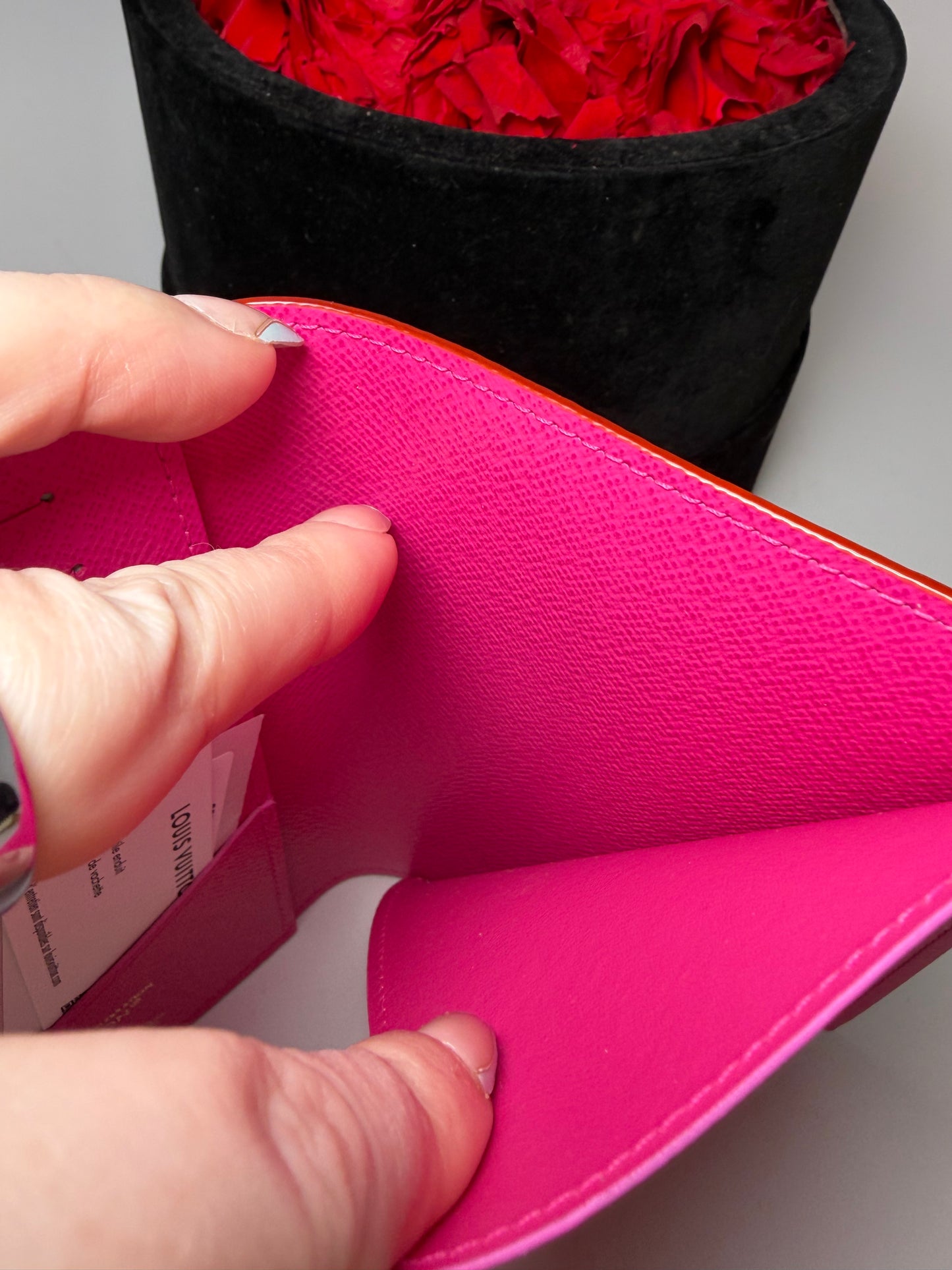 Louis Vuitton LV x TM Passport Cover White Multicolor w/Hot Pink Interior, Made in France NWT