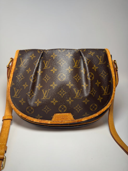 Louis Vuitton Menilmontant PM Monogram Pleated Crossbody