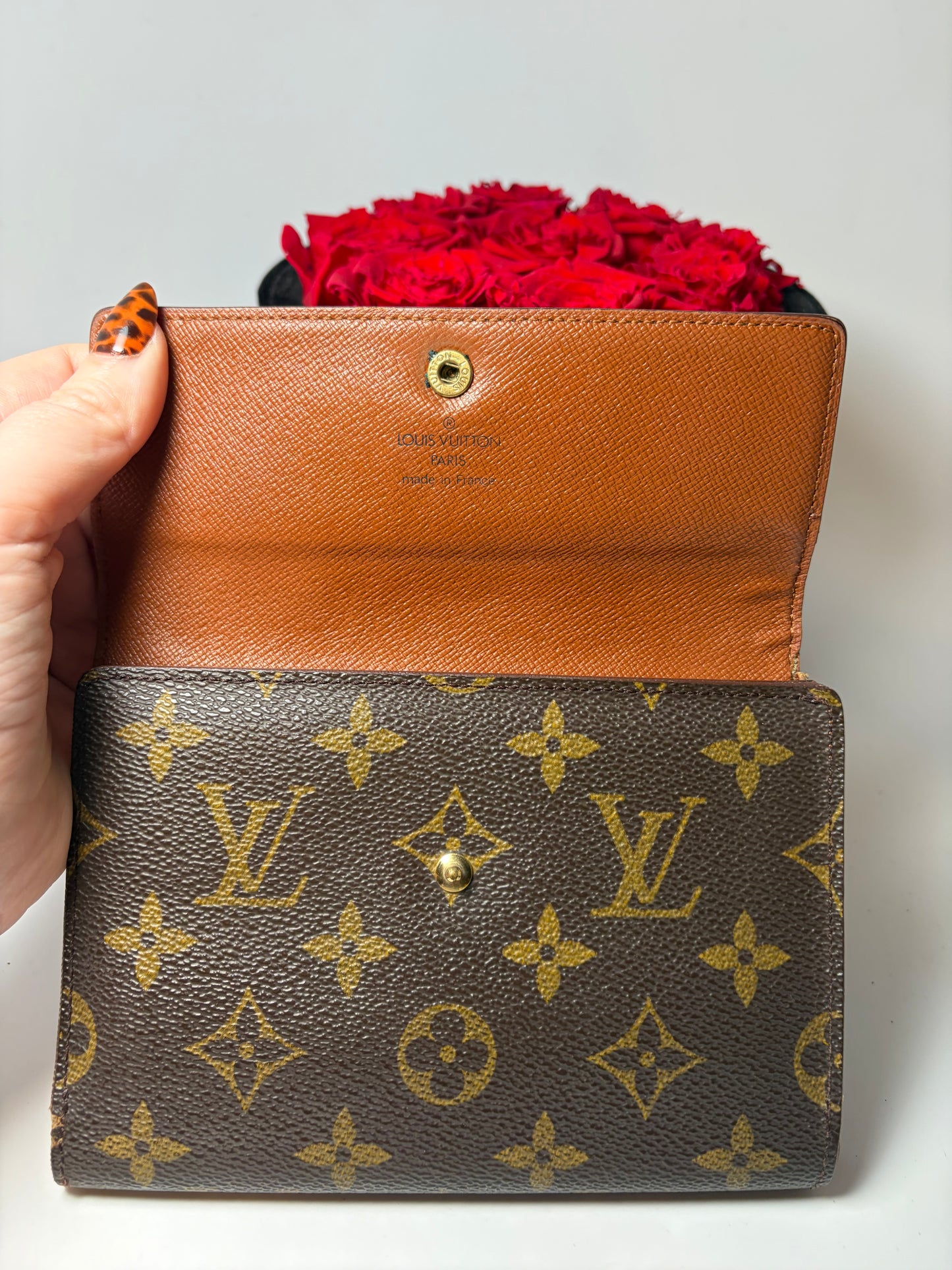 Louis Vuitton Porte Tressor Etui Papier Monogram Wallet
