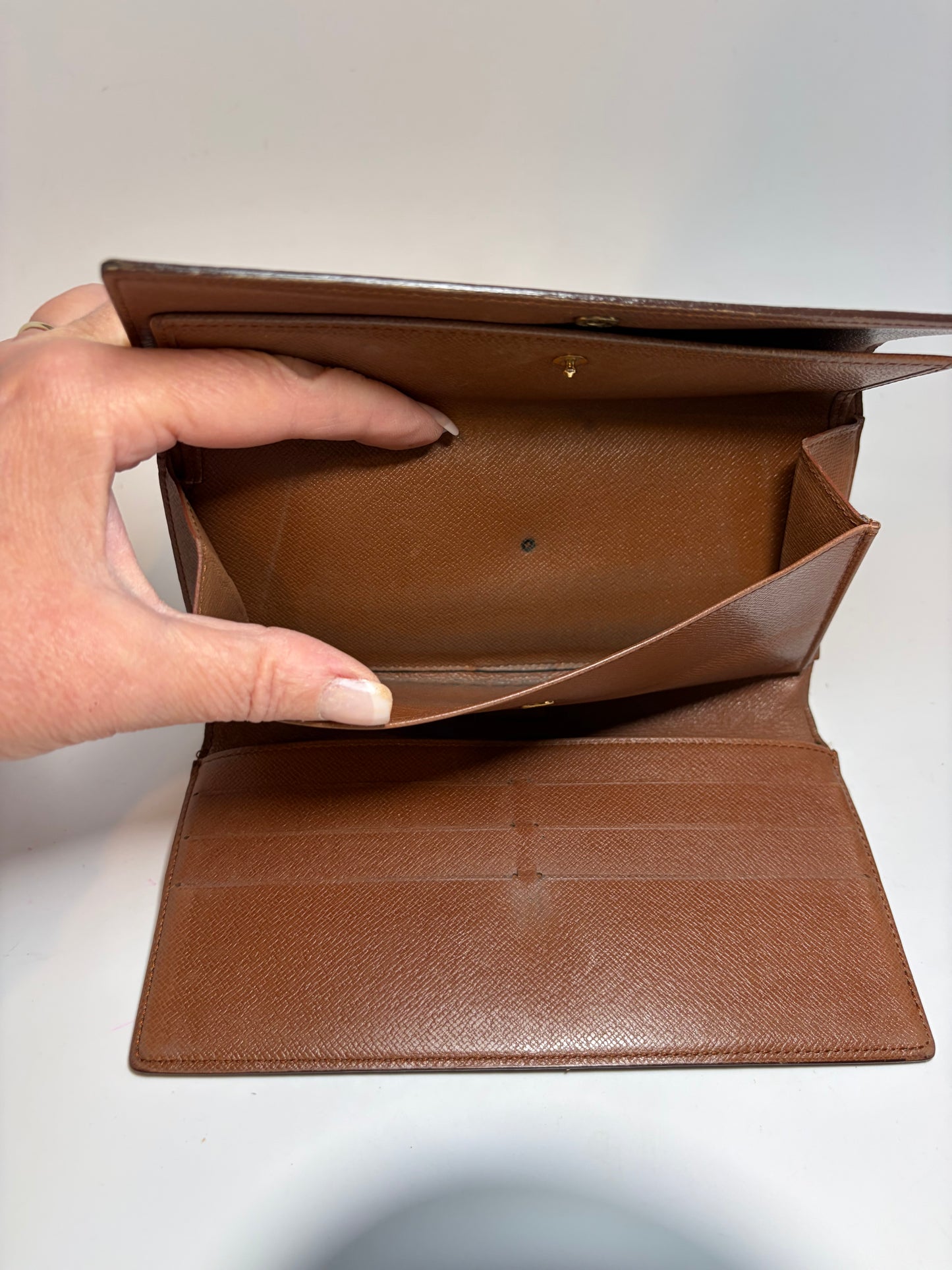 Louis Vuitton Porte Tressor International Monogram Trifold Wallet