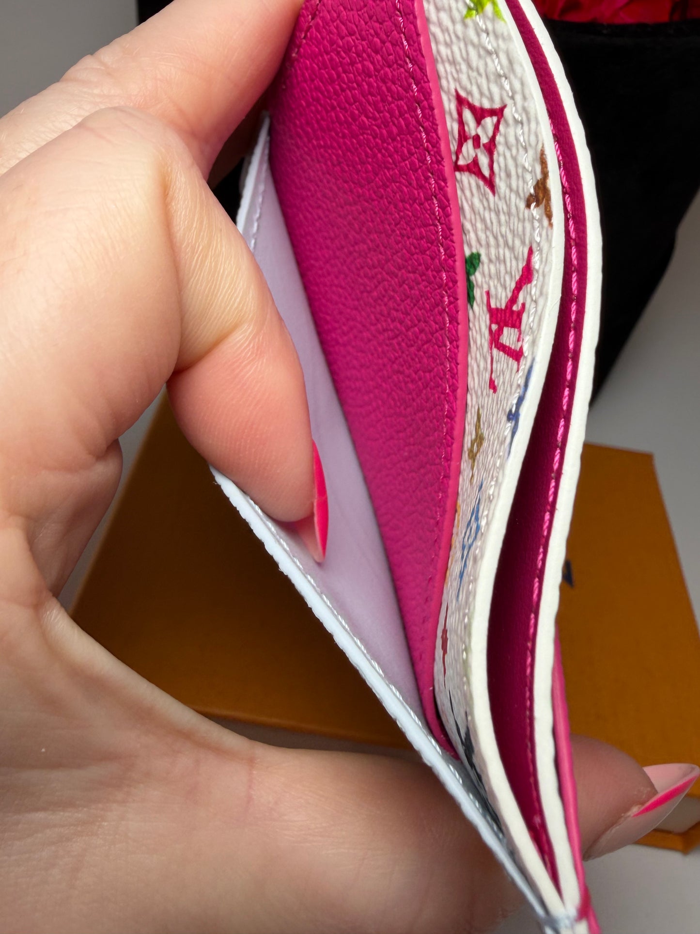 Louis Vuitton x Takashi Murakami (LV x TM) Criss Cross Card Wallet NWT Full set & receipt