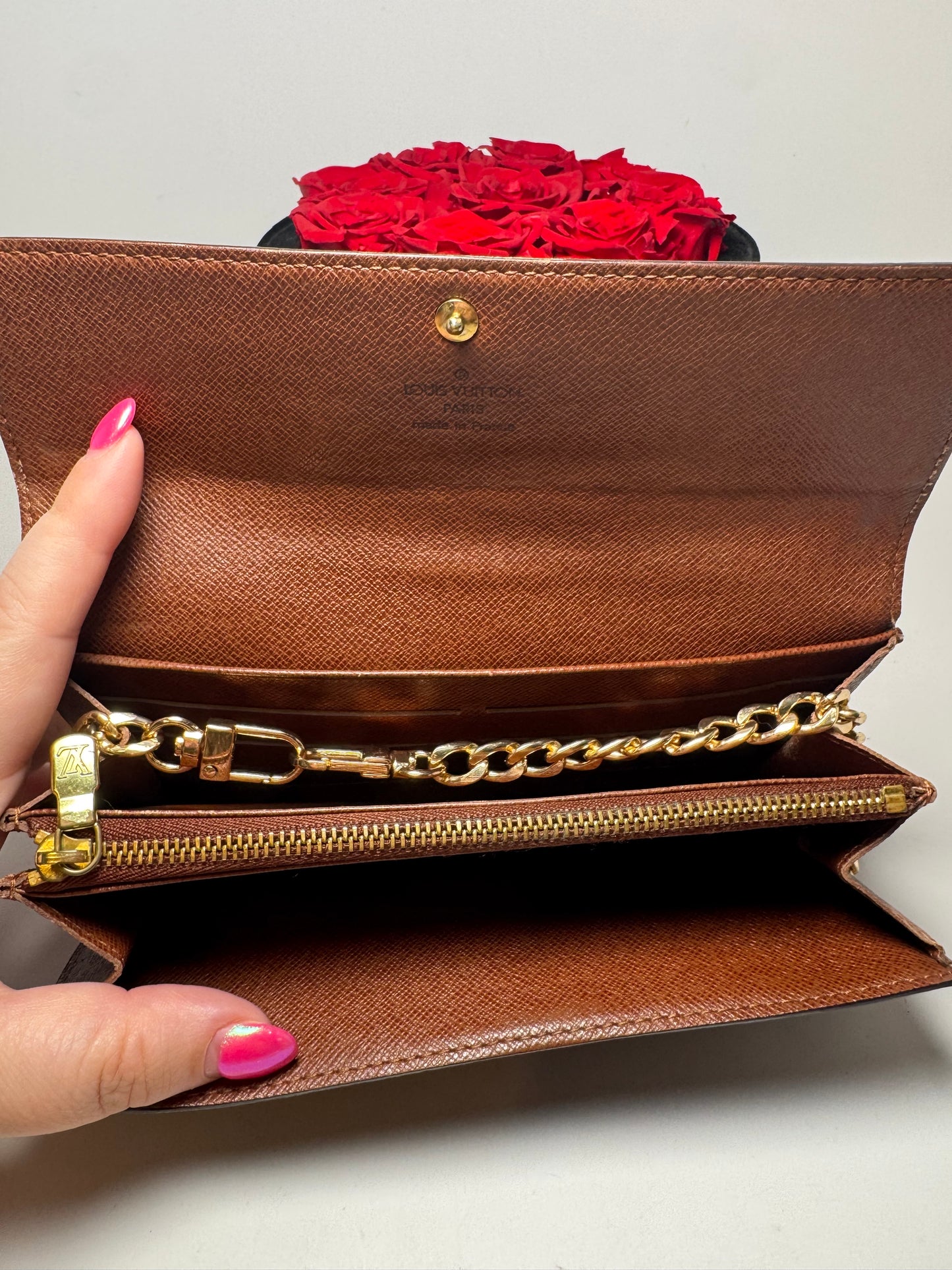 Louis Vuitton Sarah Monogram Wallet on Chain