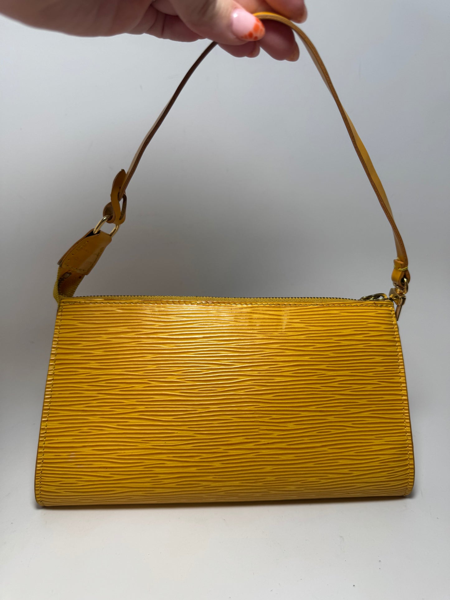 Louis Vuitton Yellow Epi Leather Pochette