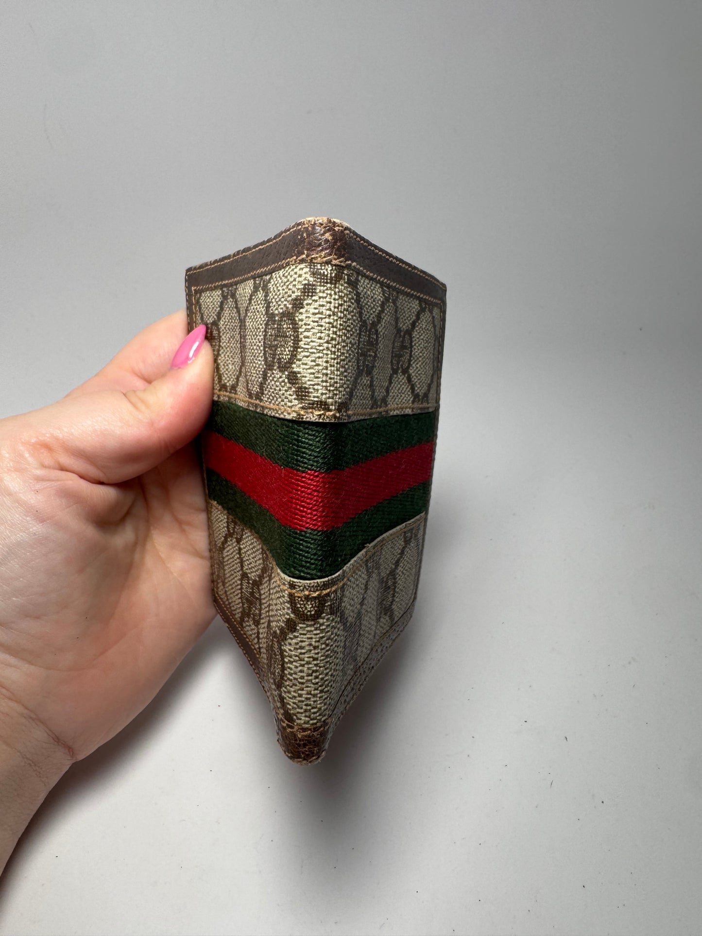 Gucci GG Canvas Card Holder Bifold Wallet