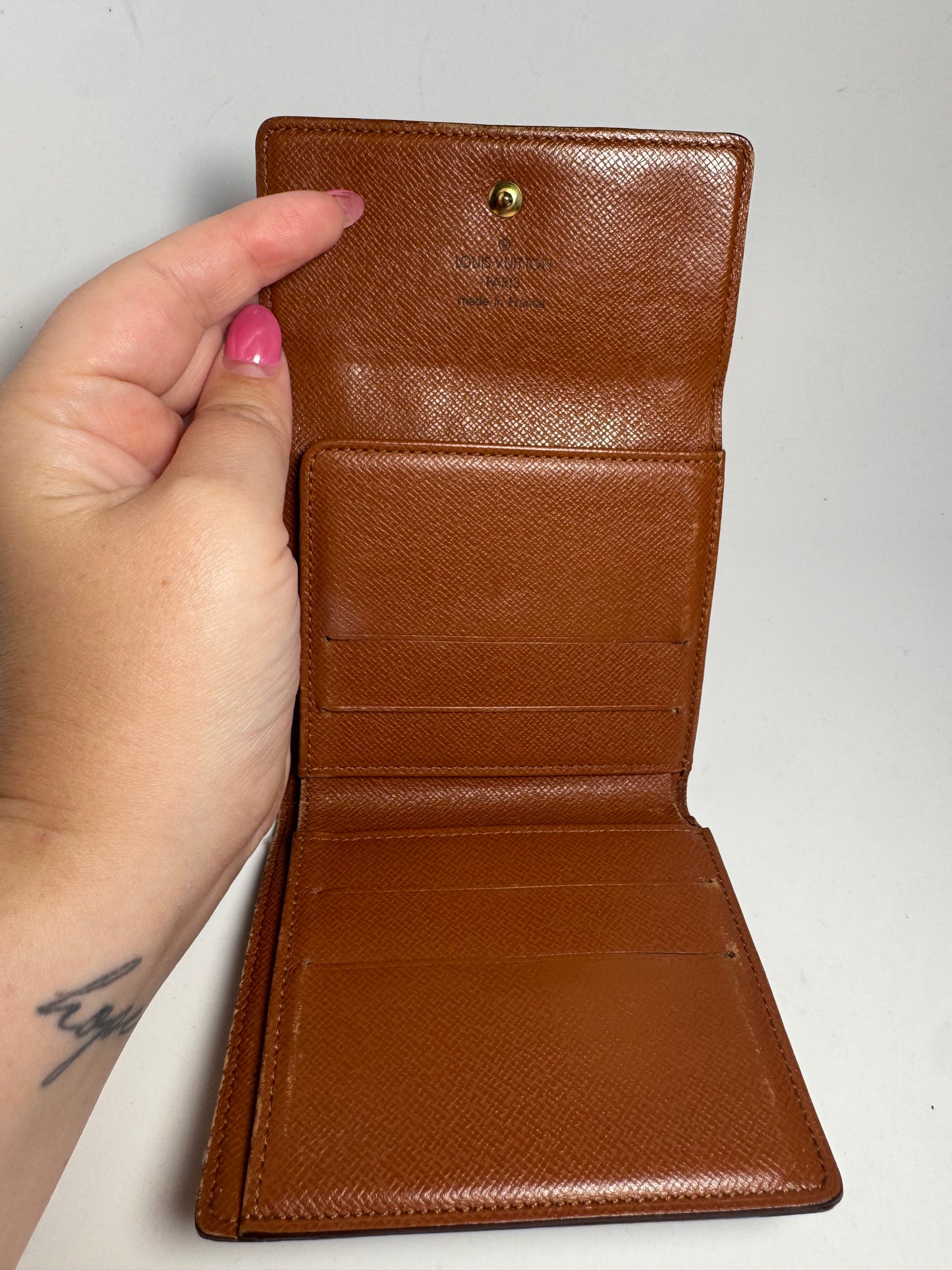 Louis Vuitton Elise Monogram Trifold Wallet Made in France