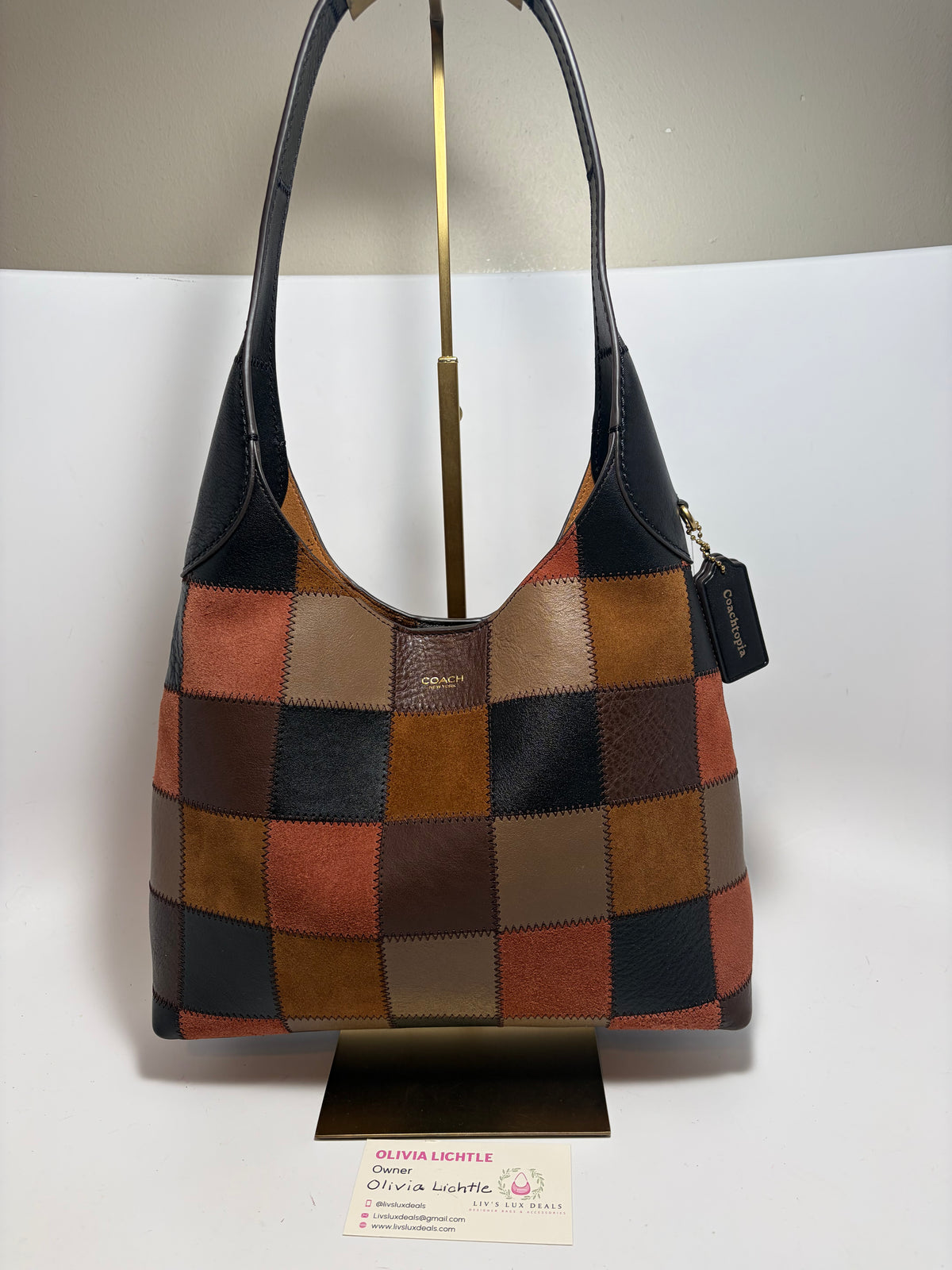Coach Brooklyn 28 Coachtopia Multi/Clay Fall Bag- BRAND NEW!