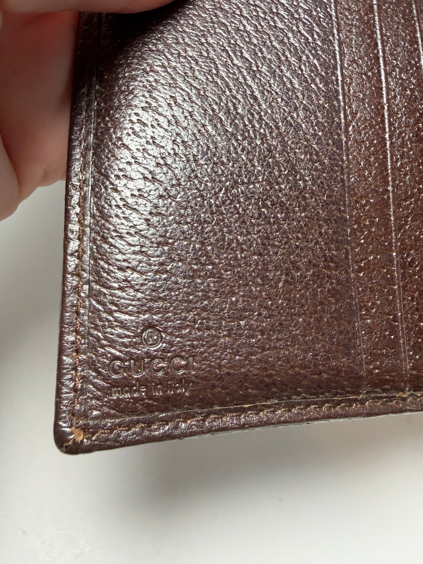 Gucci Canvas & Leather Compact Wallet