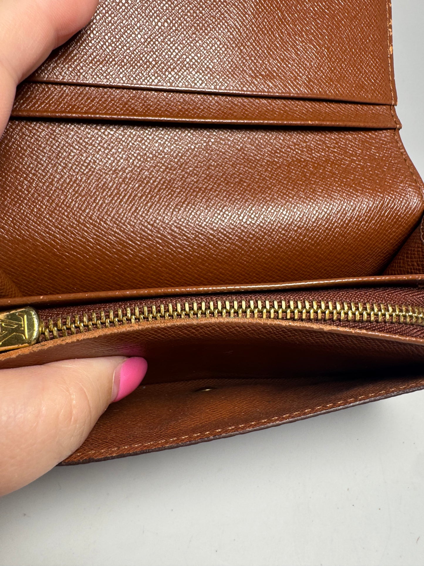 Louis Vuitton Porte Monnaie Tresor Monogram Compact Wallet