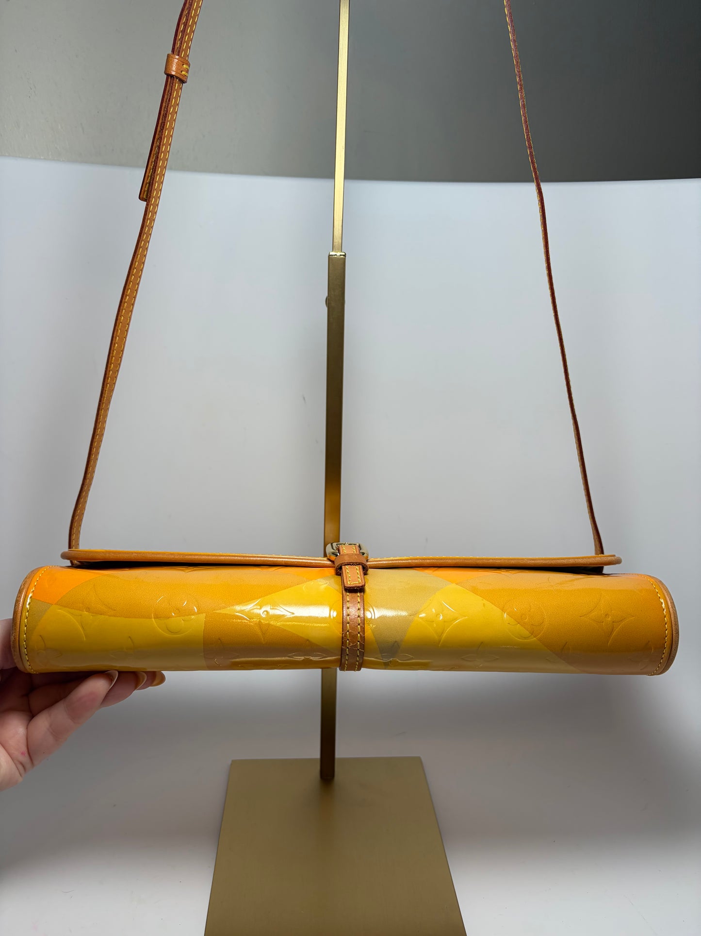 Louis Vuitton Monogram Vernis Fleurs Pochette Vintage Crossbody