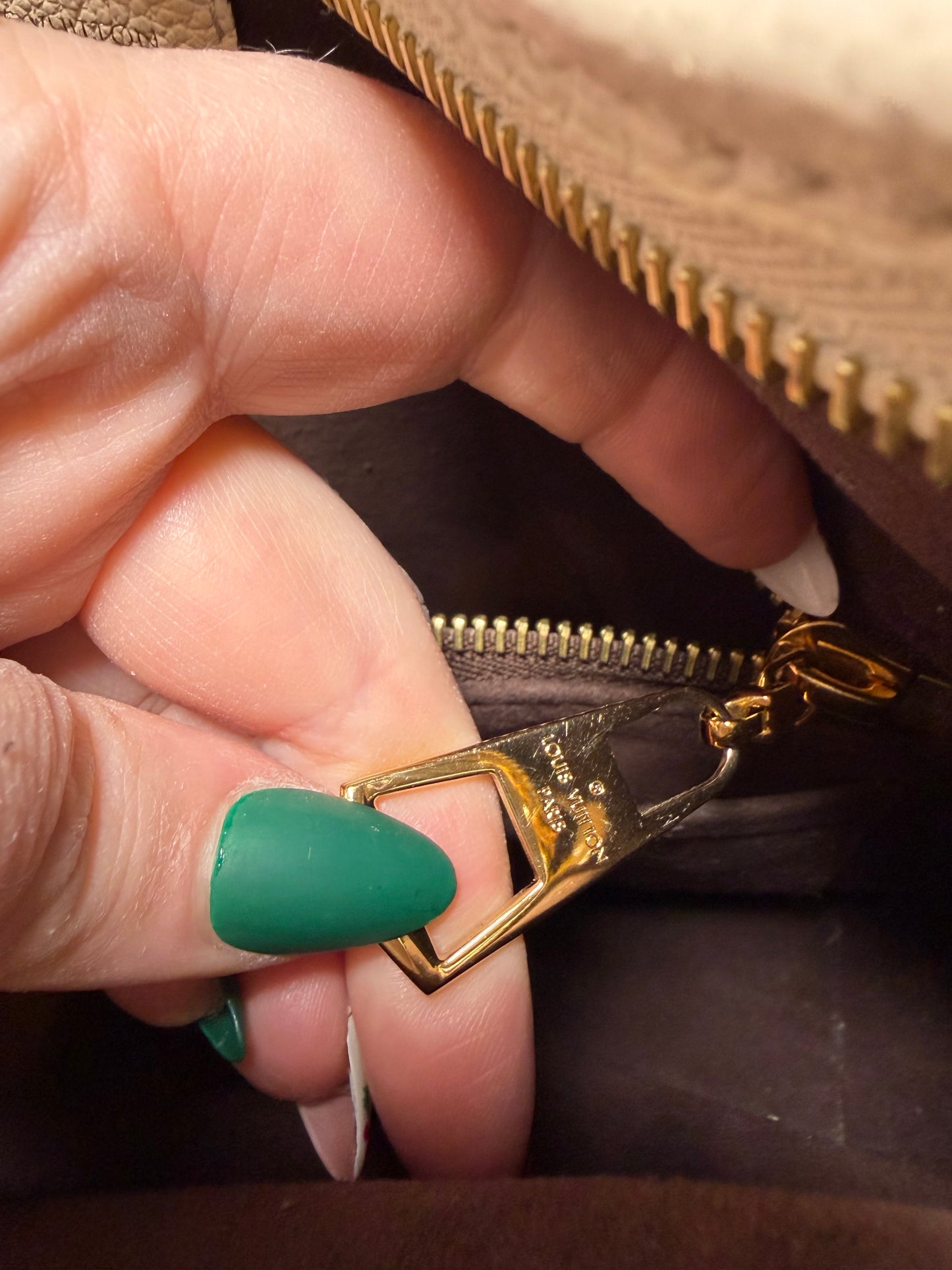 Louis Vuitton Caryall PM Monogram Empriente Leather Shoulder Bag/Crossbody in Cream