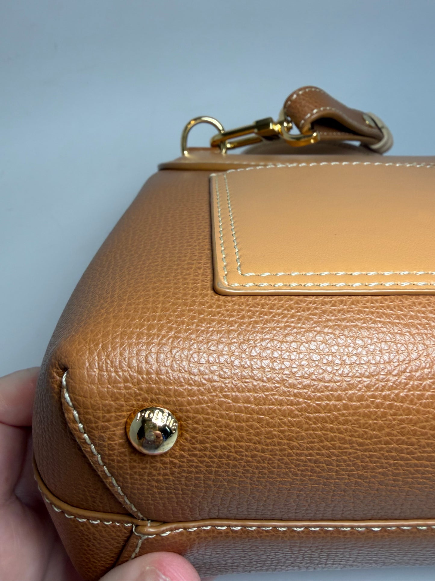 Polène Un Nano Trio Camel Crossbody