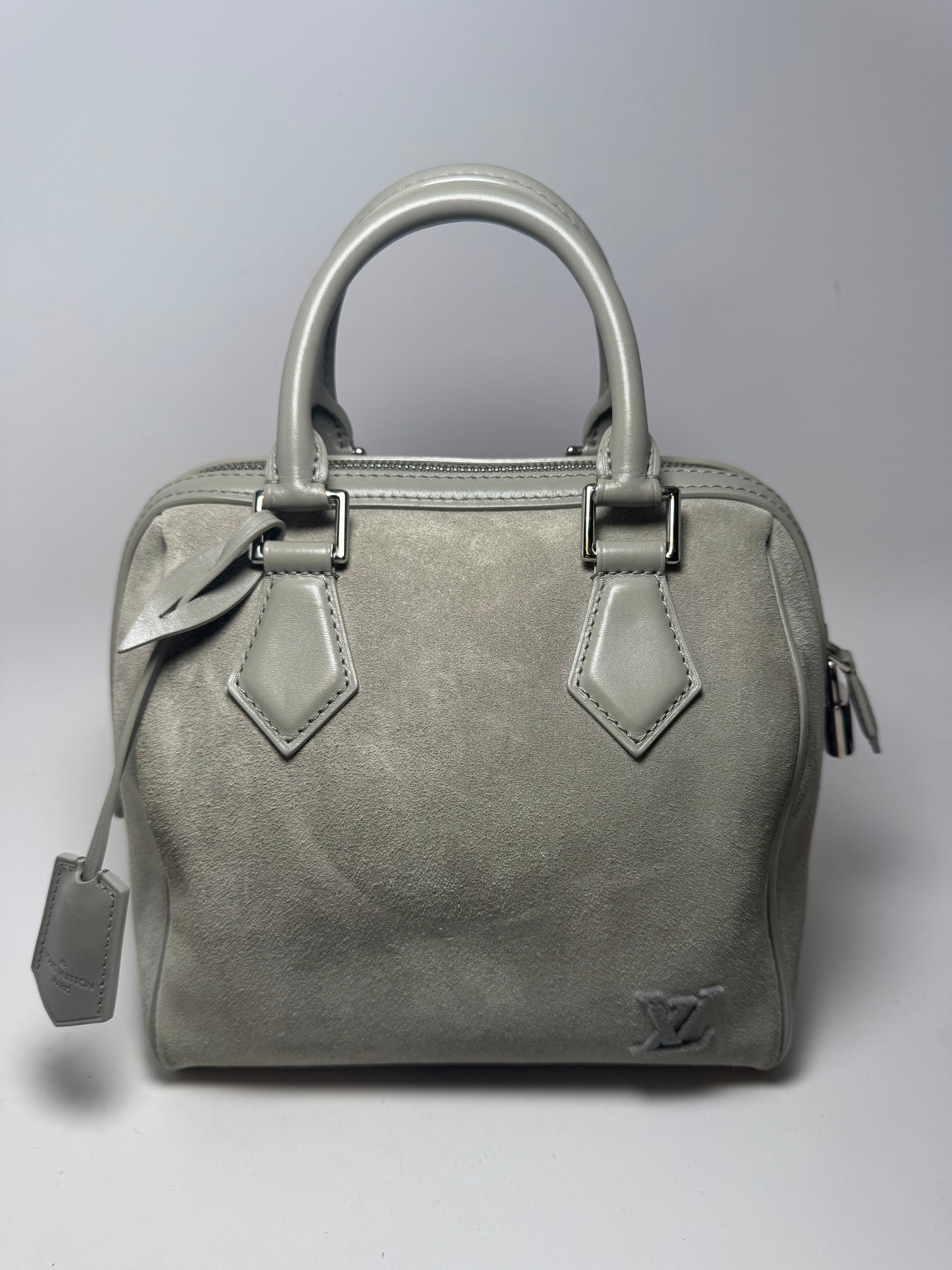 Louis Vuitton Illusion Speedy Cube Grey Suede Limited Edition