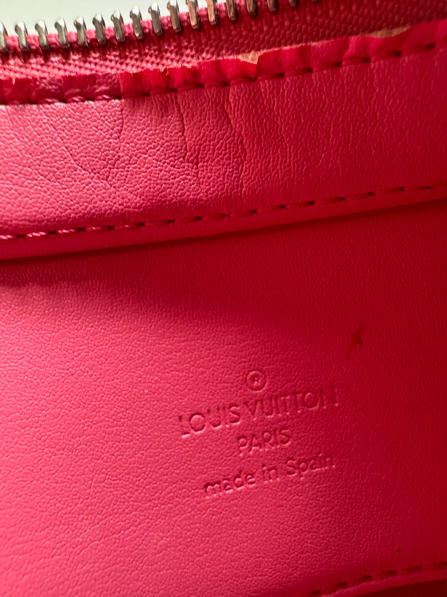 Louis Vuitton Houston Hand Bag Vernis Leather Hot Pink/Raspberry