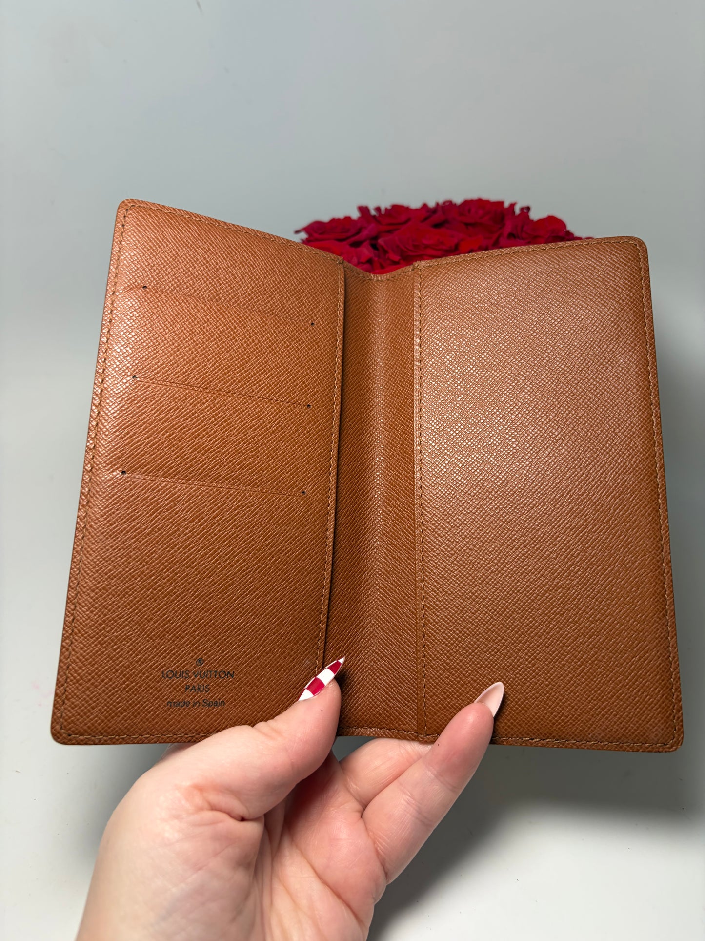 Louis Vuitton Slim Monogram Wallet/Checkbook Cover/Passport Holder