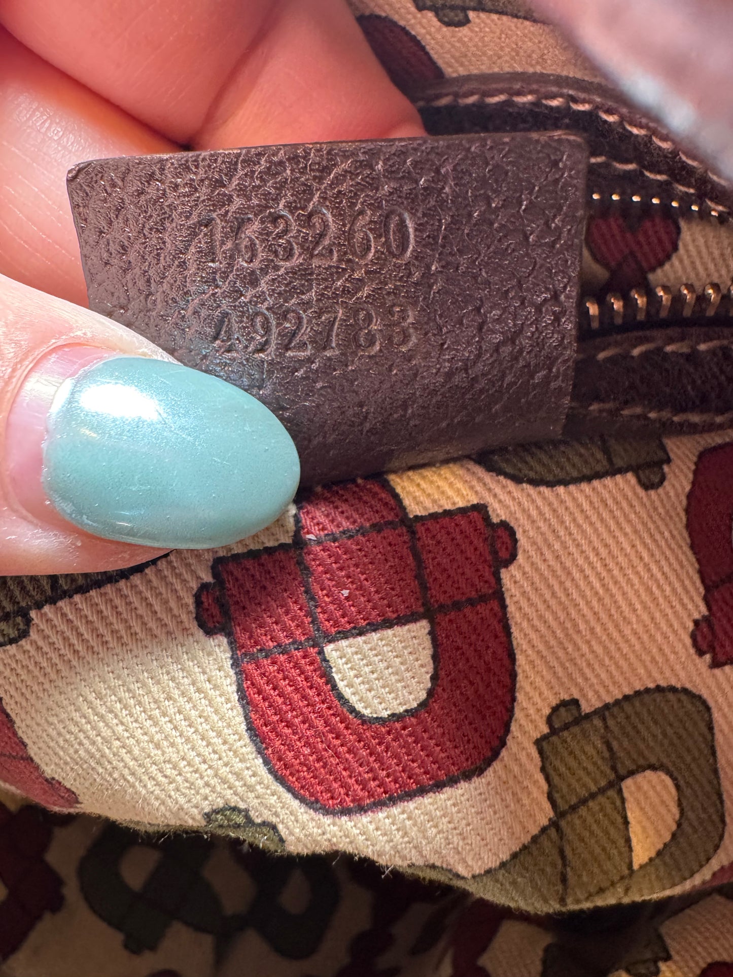 Gucci GG Canvas Mushrooms Tote Embroidered Bag