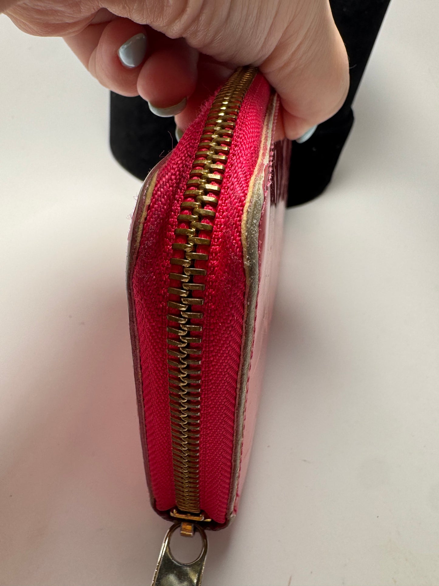 Louis Vuitton Watermelon Vernis Leather Zippy Wallet Monogram