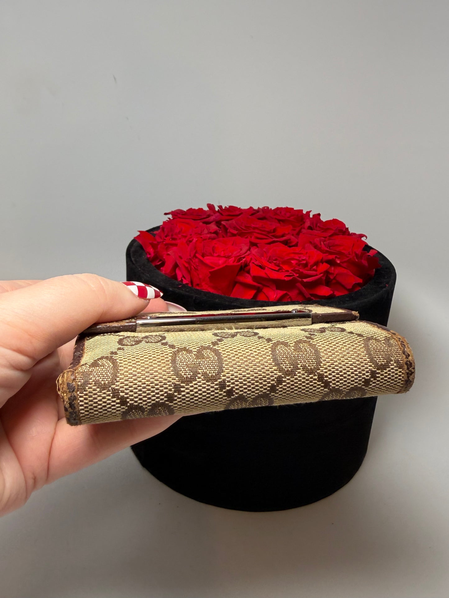 Gucci Canvas & Leather Compact Wallet