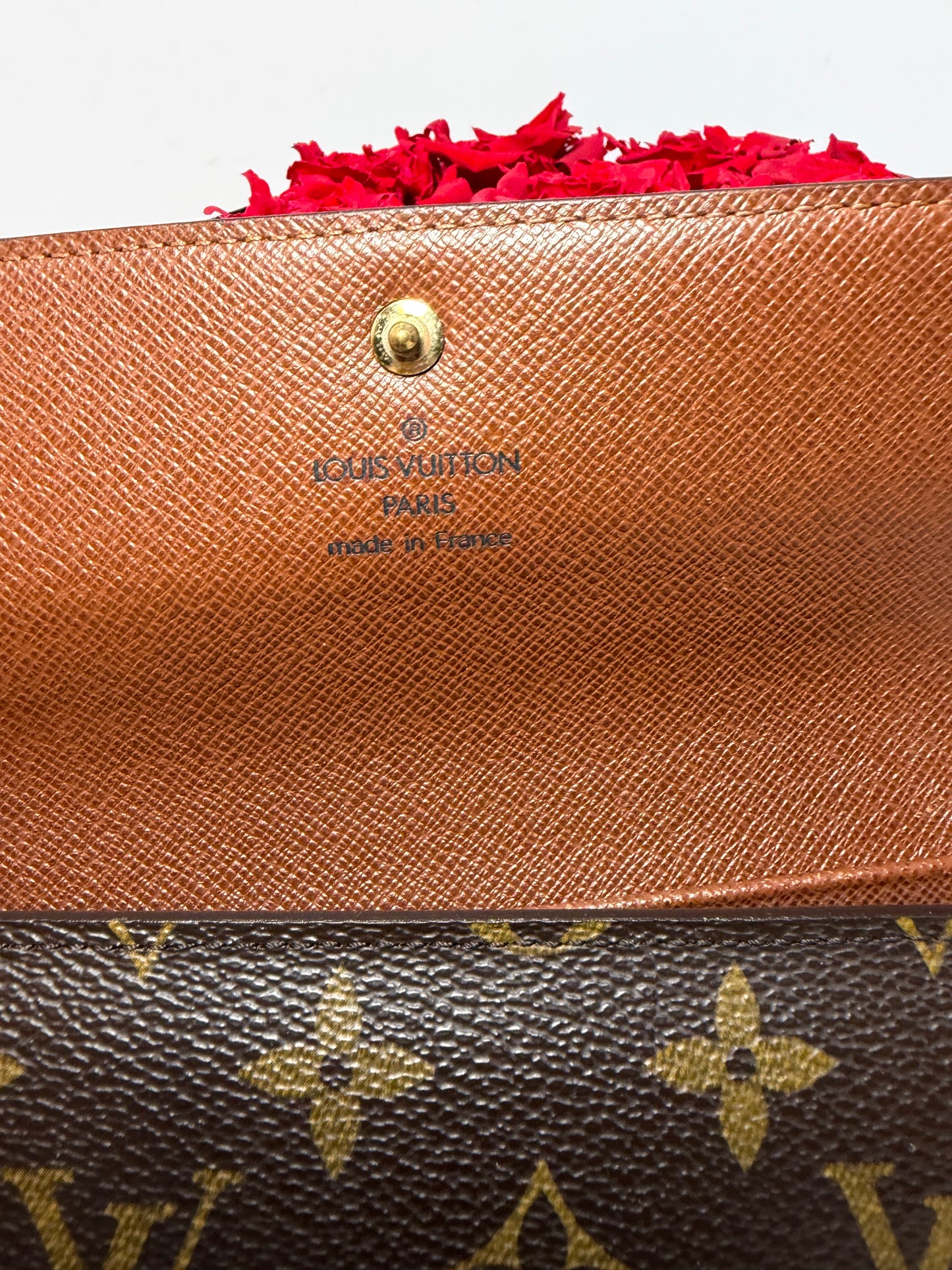 Louis Vuitton Porte Tressor Etui Papier Passport Wallet Monogram
