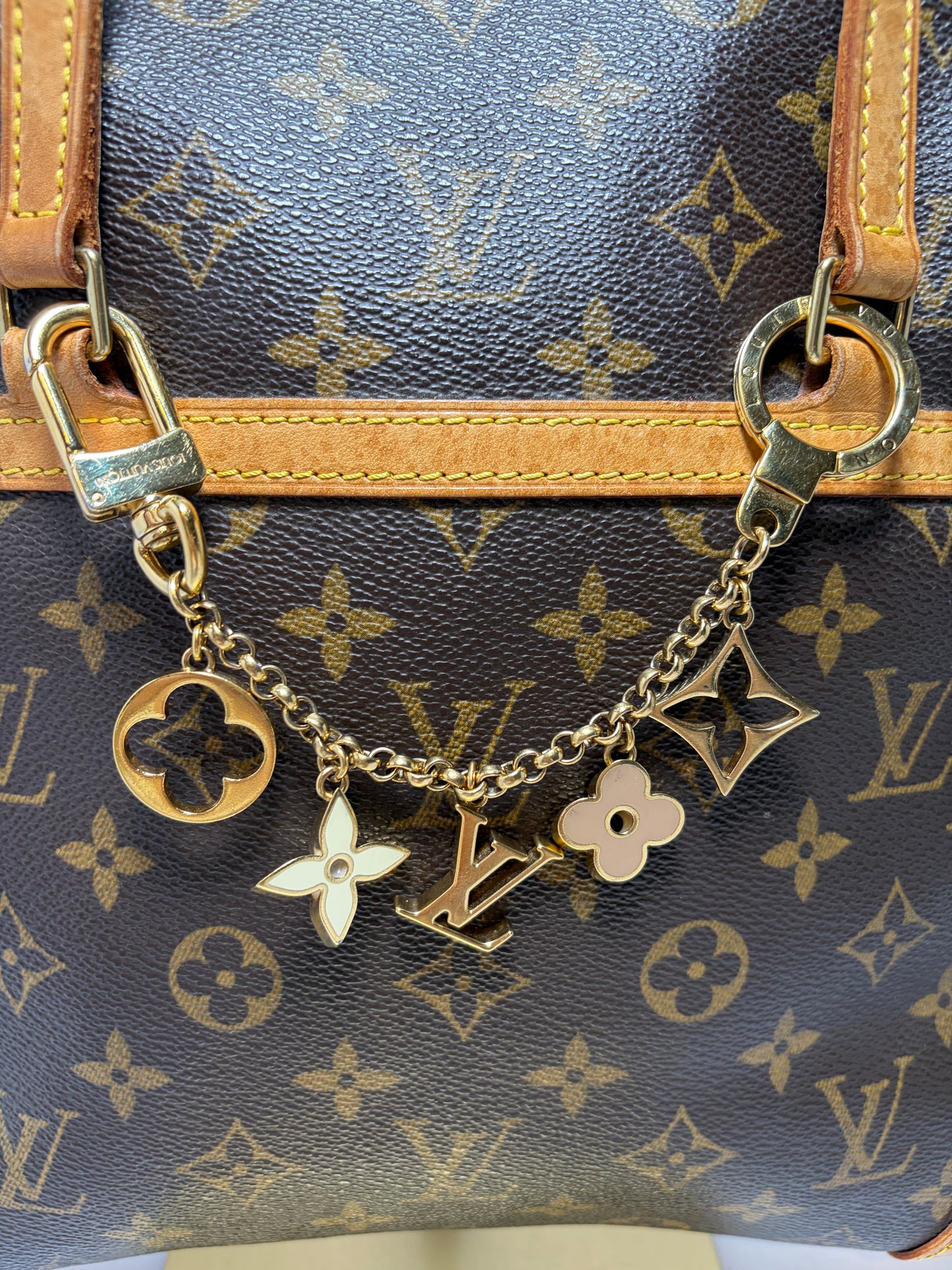 Louis Vuitton Fleur De Monogram Bag Charm Comes w/Dust Bag & Box