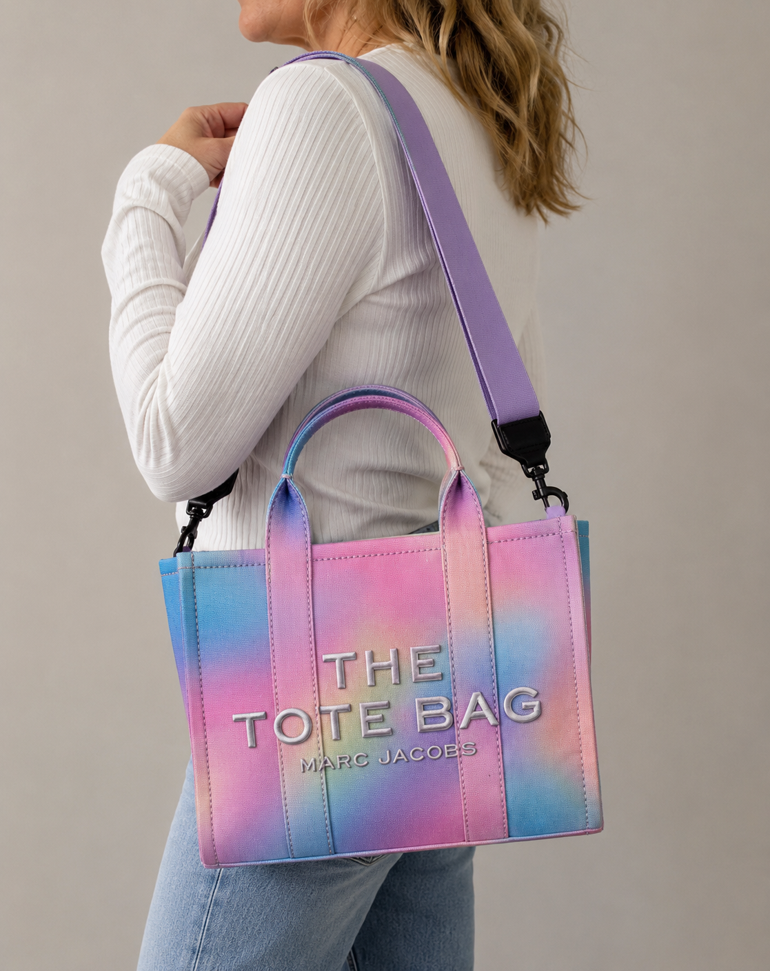 Marc Jacobs Airbrush Canvas Tote Medium Size