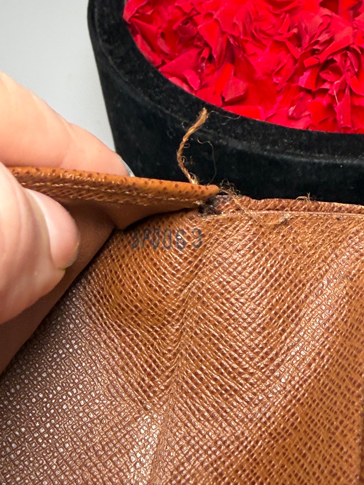 Louis Vuitton Porte Tressor Etui Papier Monogram Trifold Wallet