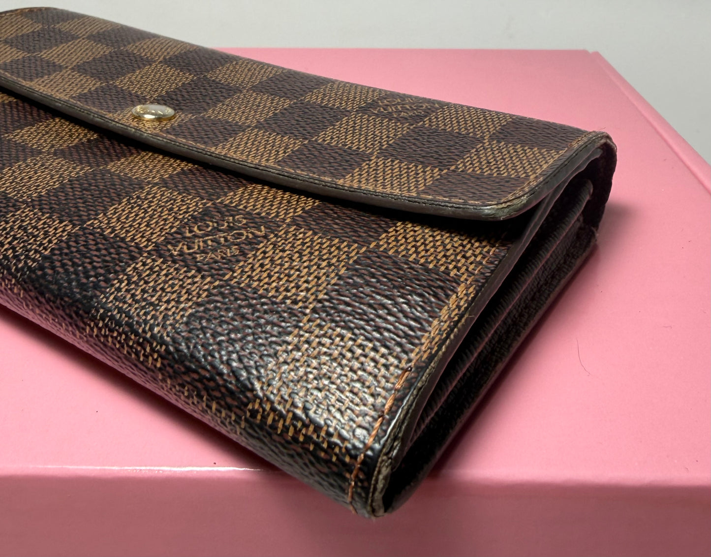 Louis Vuitton Damier Ebene Sarah Wallet
