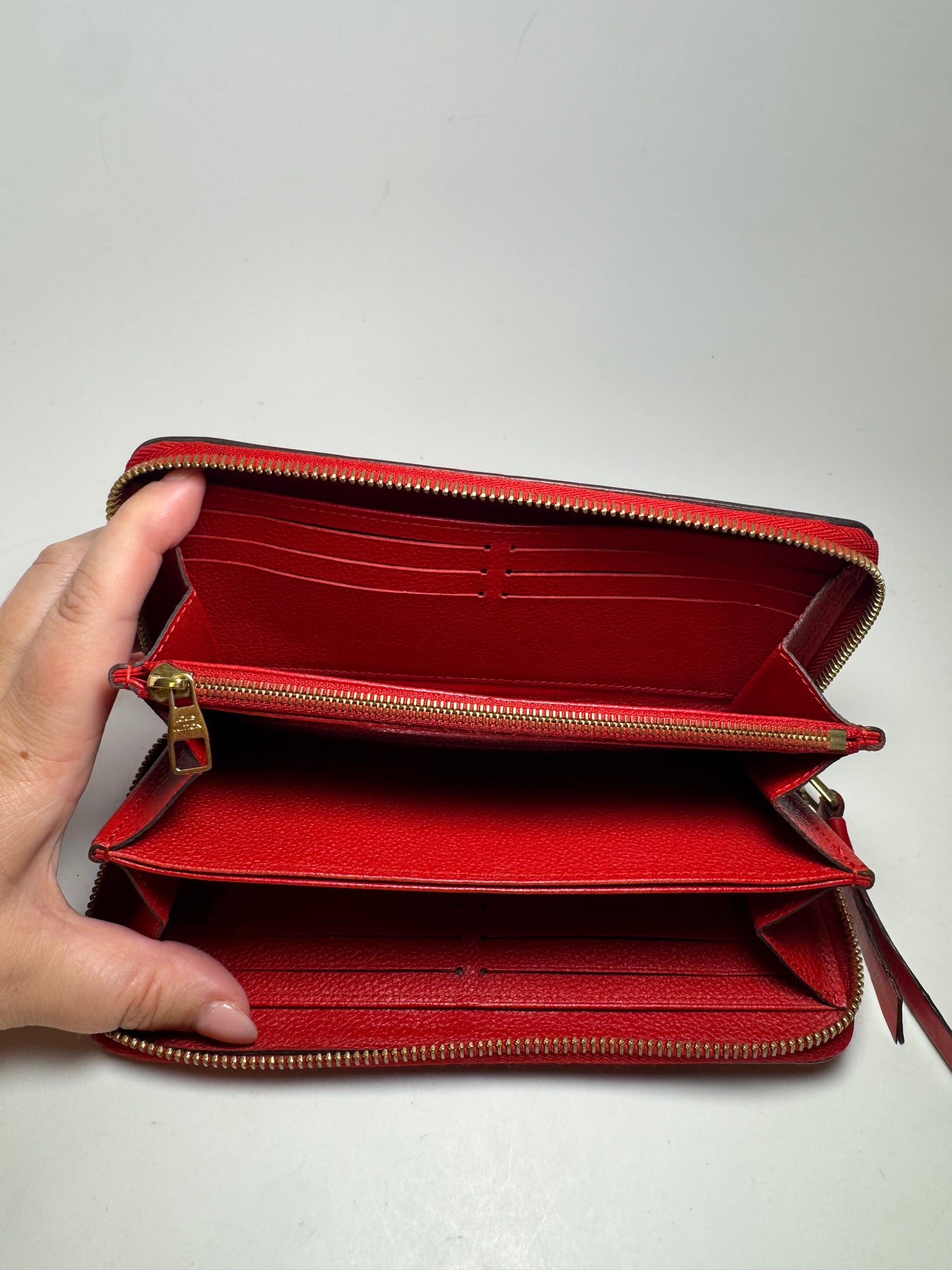 Louis Vuitton Empriente Zippy Wallet Cherry Red Leather