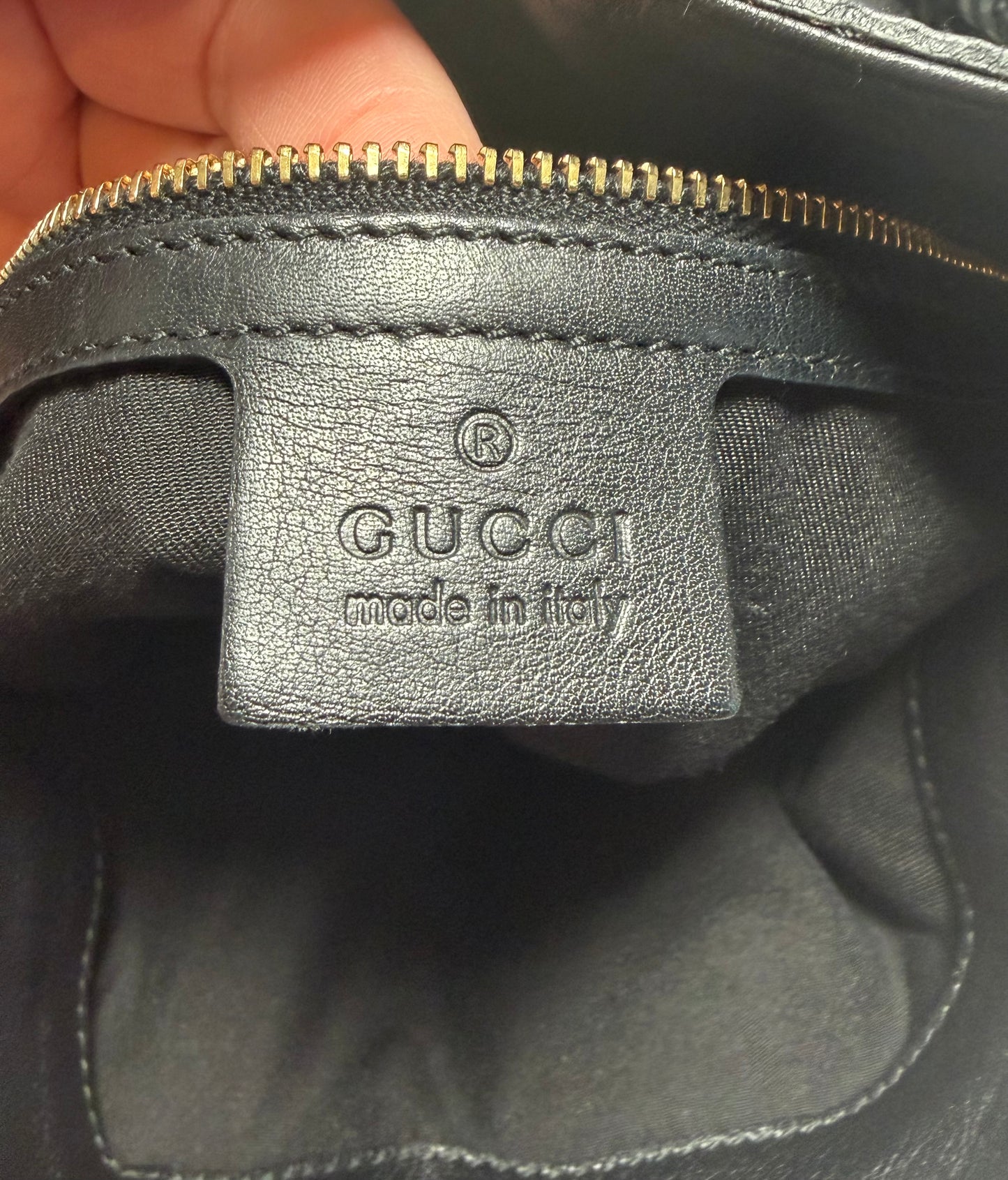 Gucci Indy Babouska Bamboo Top Handle Bag w/Shoulder Strap