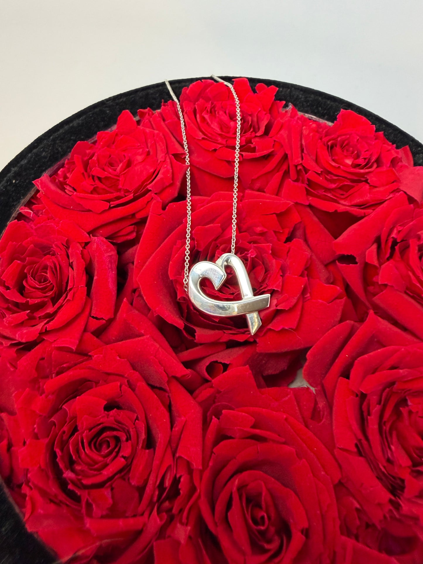 Tiffany & Co Paloma Picasso Loving Heart Sterling Silver Necklace