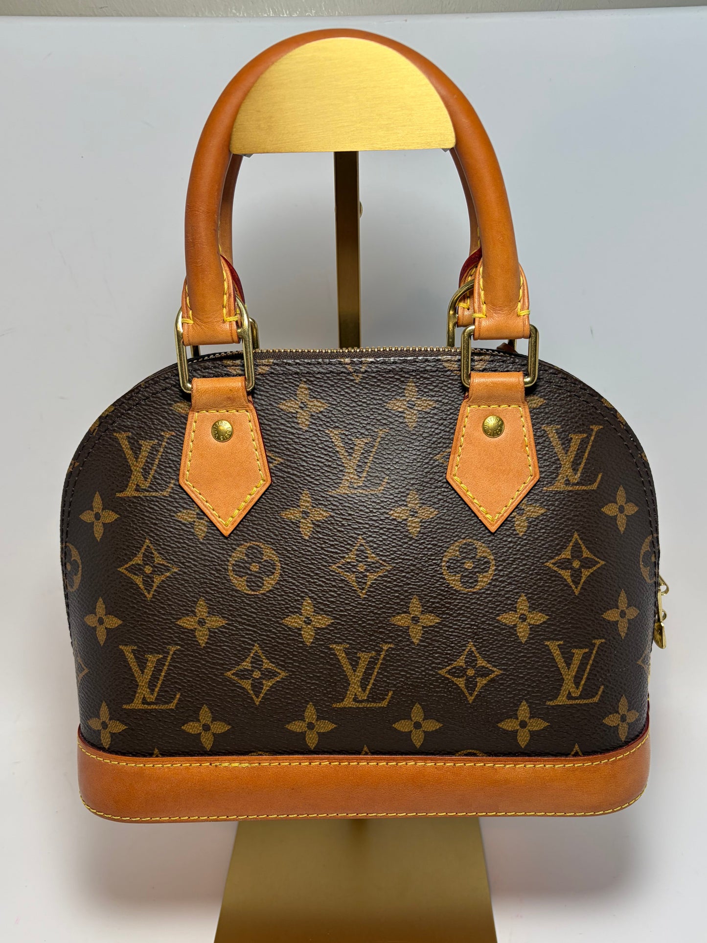 Louis Vuitton Alma BB Monogram with COA & Crossbody Strap