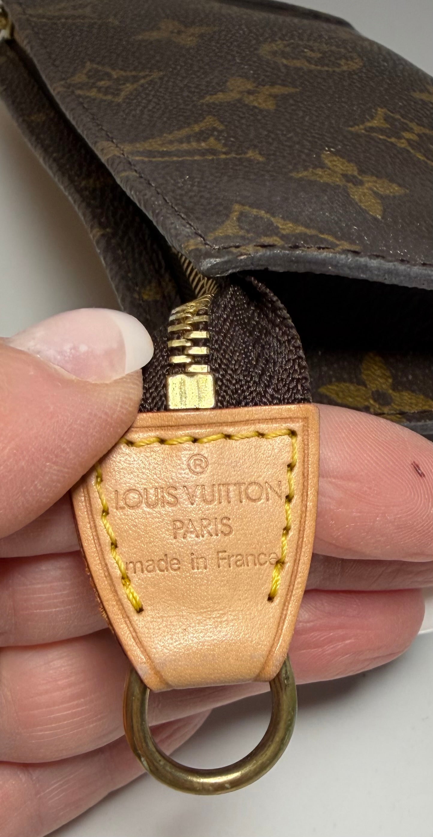 Louis Vuitton Bucket PM Monogram Toiletry Pouch, Made in France October 2000