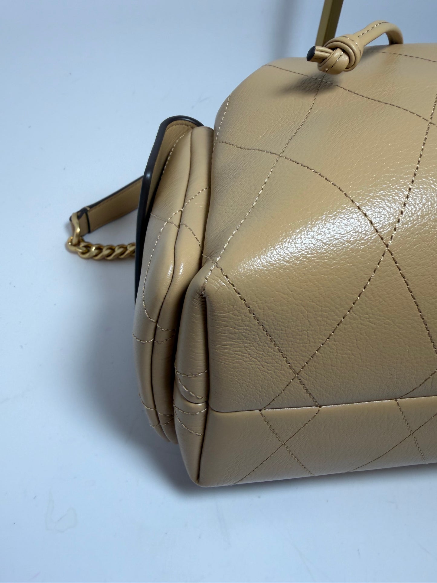 Tory Burch Small Charlie Drawstring Bag/Crossbody in Pecan NWT