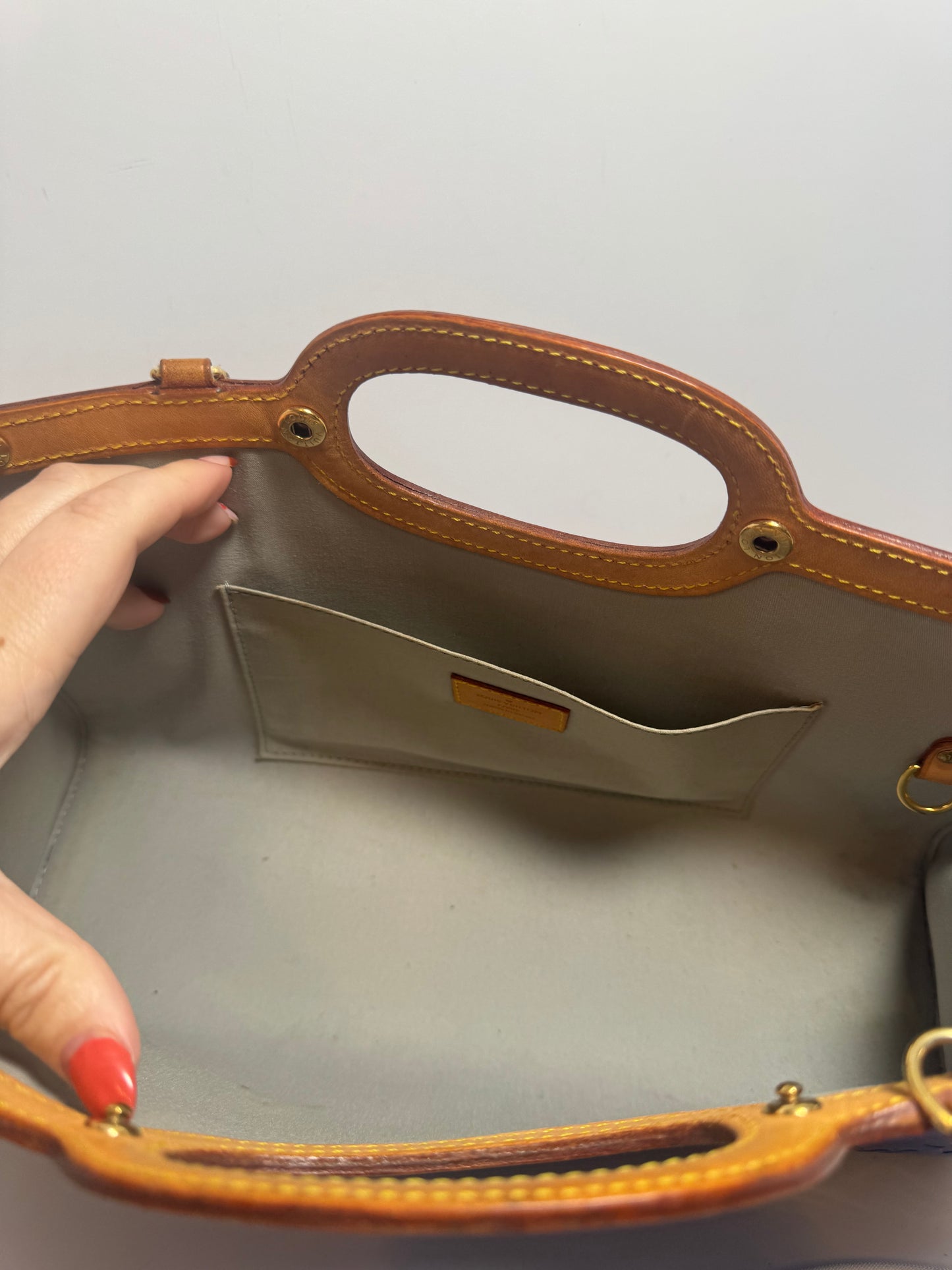 Louis Vuitton Roxbury Drive Cobalt Blue Vernis Leather w/Shoulder Strap