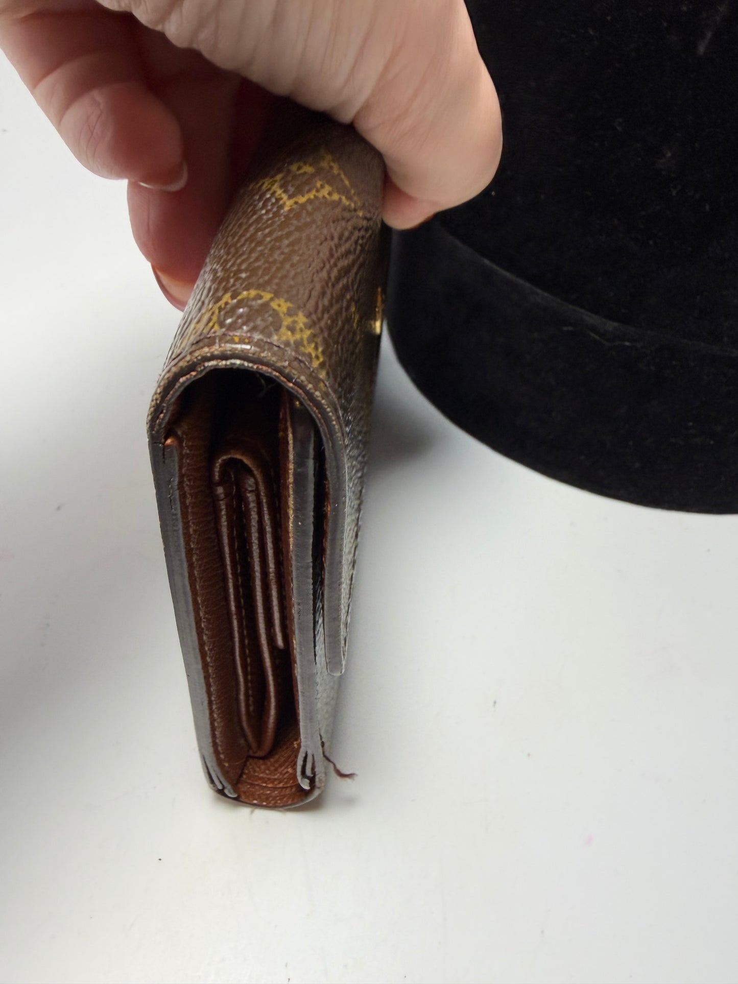 Louis Vuitton Porte Tressor Etui Papier Monogram Trifold Wallet
